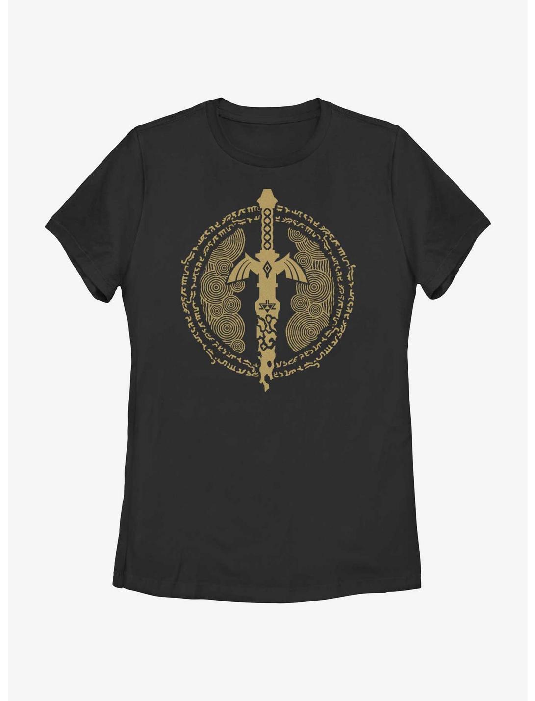 The Legend of Zelda Master Sword Icon Womens T-Shirt, BLACK, hi-res