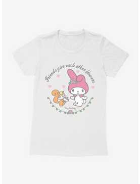 My Melody Friends Give Each Other Flowers Womens T-Shirt, , hi-res