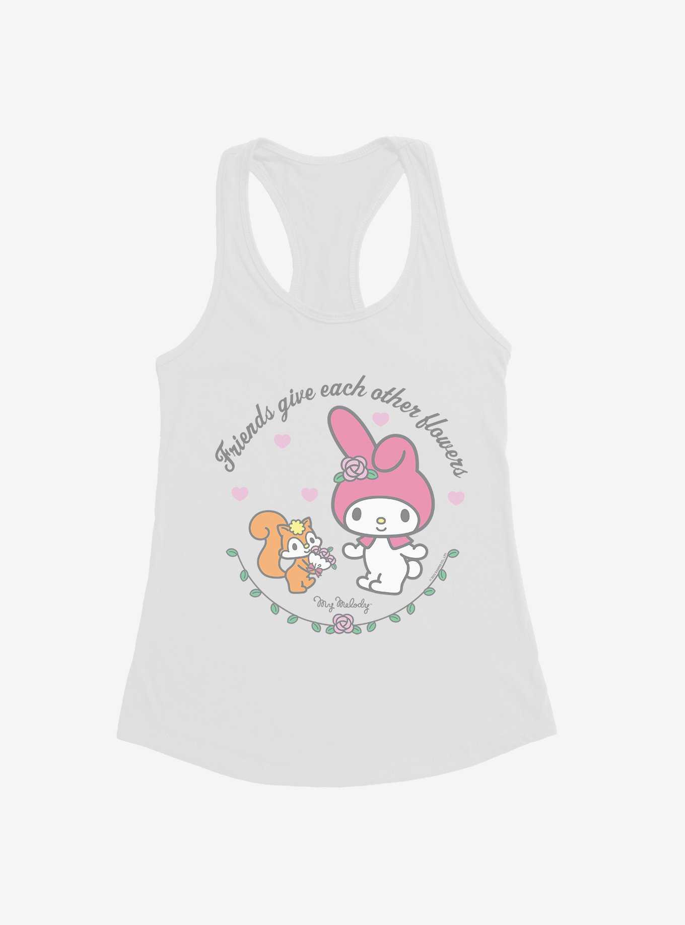 My Melody Friends Give Each Other Flowers Womens Tank Top, , hi-res