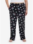 Monster High Logo Girls Pajama Pants Plus Size, BLACK, hi-res