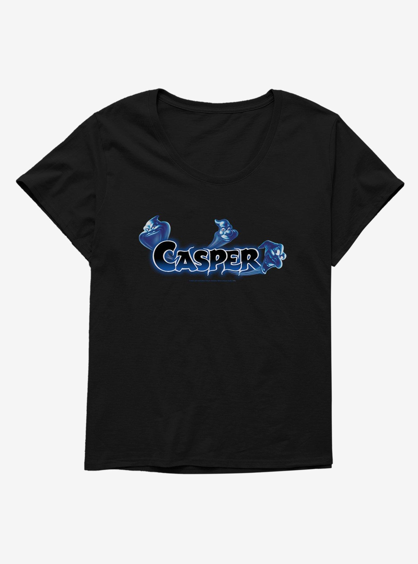 Casper Fatso, Stinky & Stretch Logo Girls T-Shirt Plus Size, BLACK, hi-res