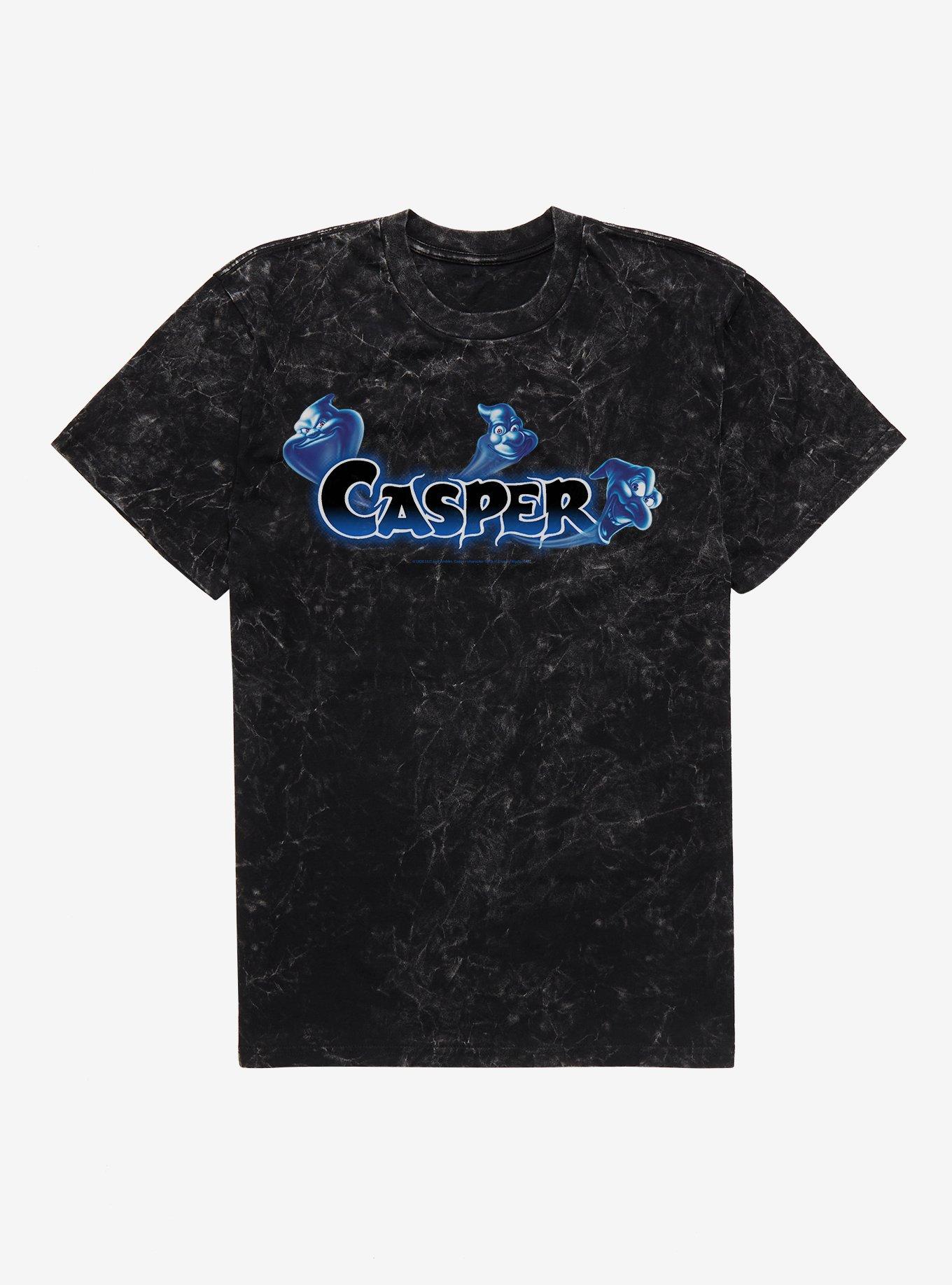 Casper Fatso, Stinky & Stretch Logo Mineral Wash T-Shirt, BLACK MINERAL WASH, hi-res