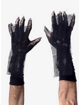 Grim Reaper Skeleton Costume Hands Gloves, , hi-res