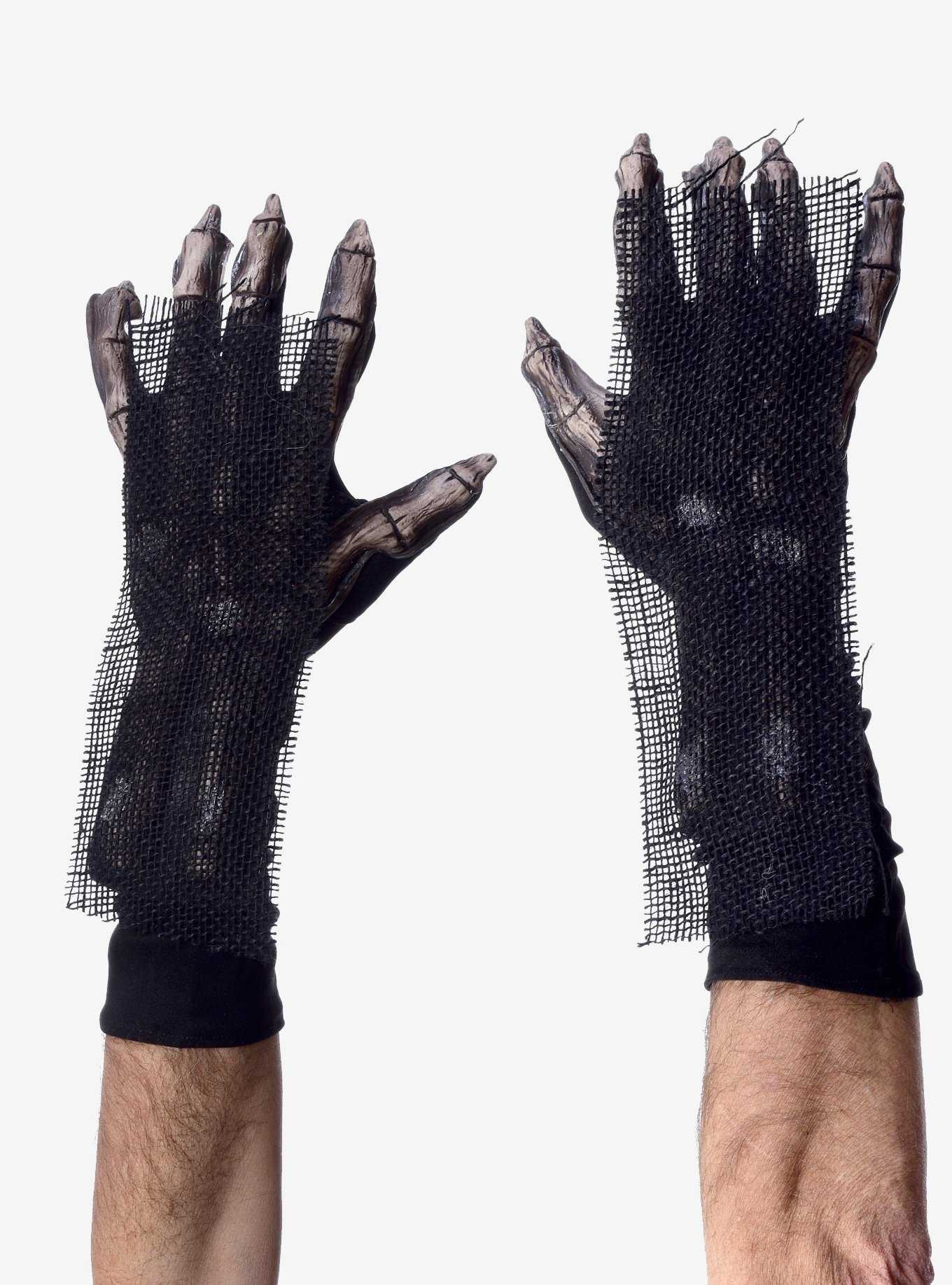 Grim Reaper Skeleton Costume Hands Gloves, , hi-res