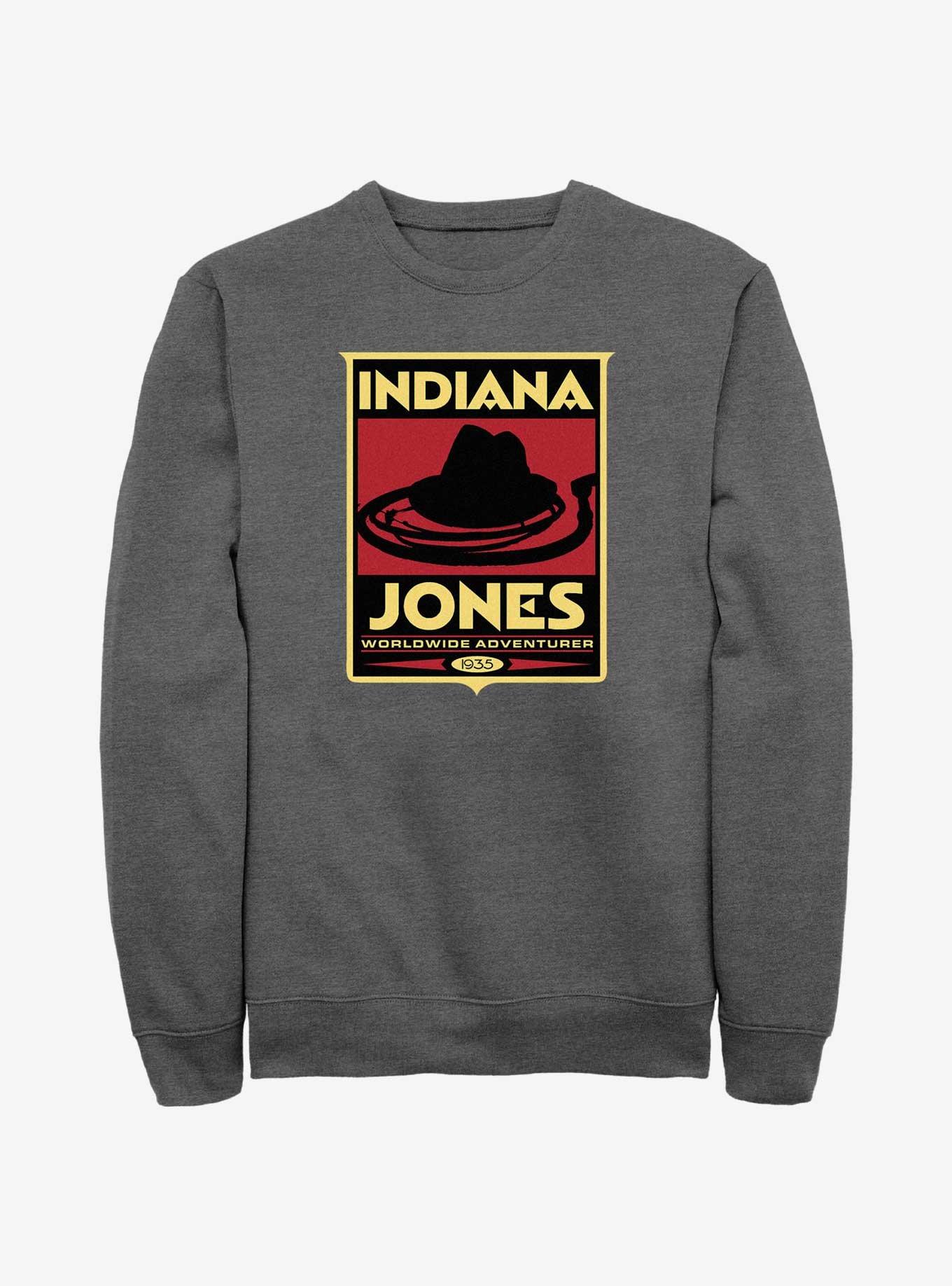 Indiana Jones Hat & Whip Poster Sweatshirt, , hi-res