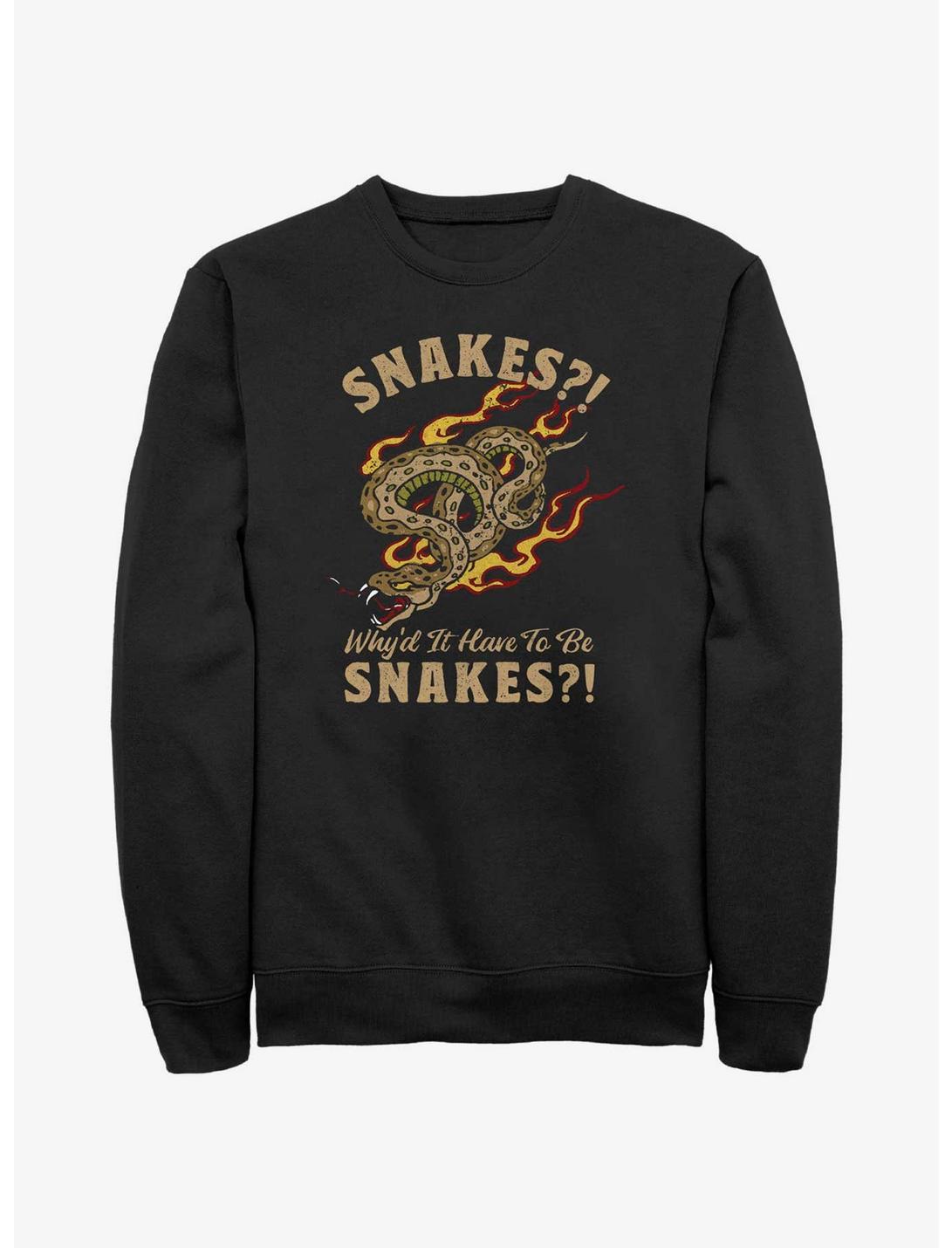 Indiana Jones Why'd It Have To Be Snakes Sweatshirt, BLACK, hi-res
