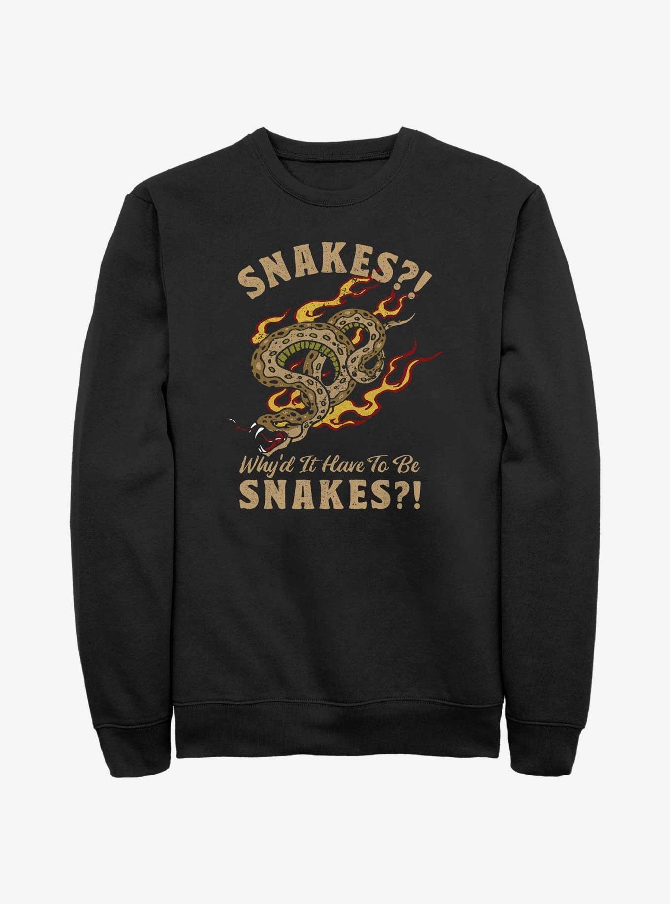 Indiana Jones Why'd It Have To Be Snakes Sweatshirt, BLACK, hi-res