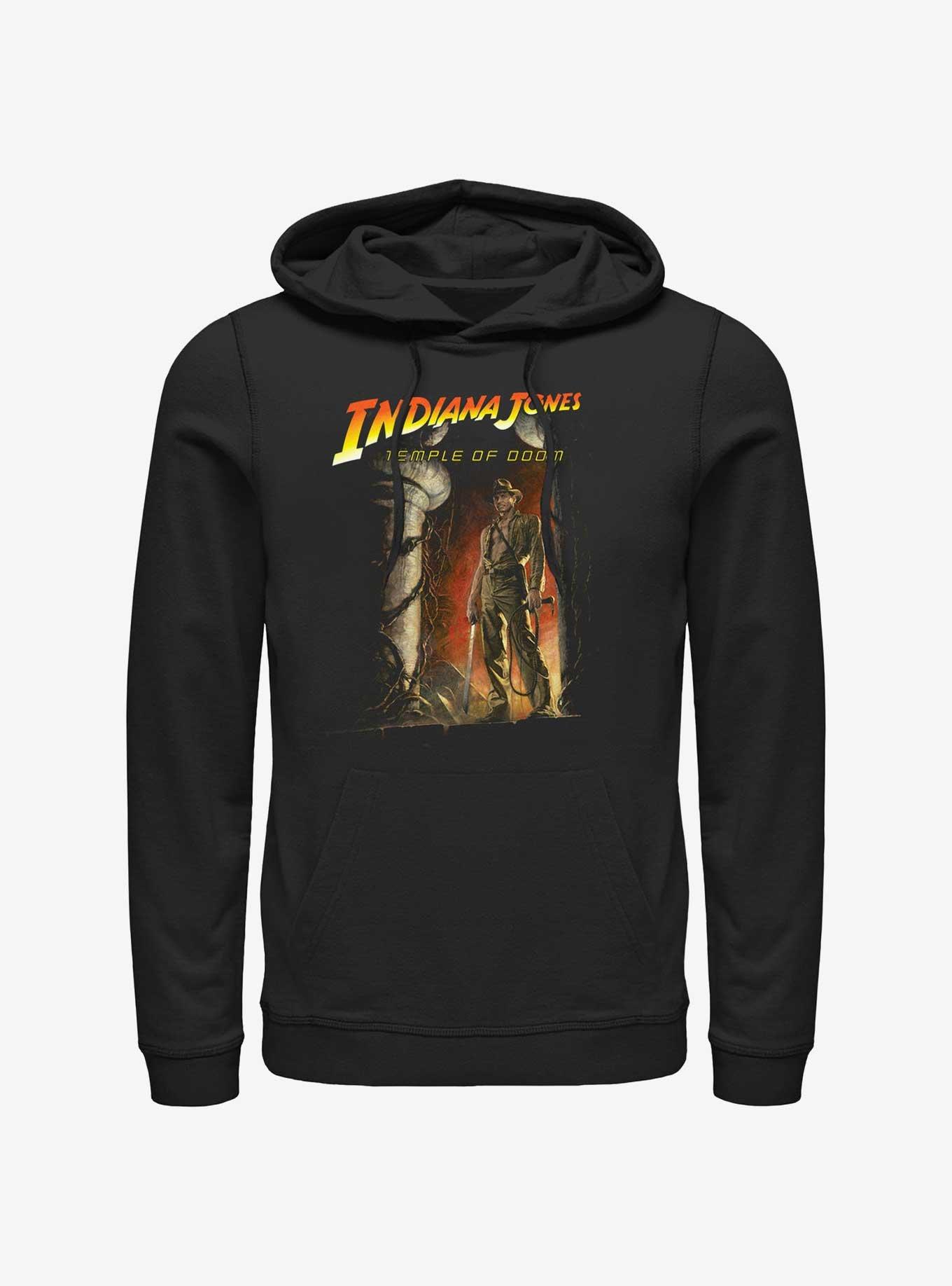 Indiana Jones and the Temple of Doom Poster Hoodie, BLACK, hi-res