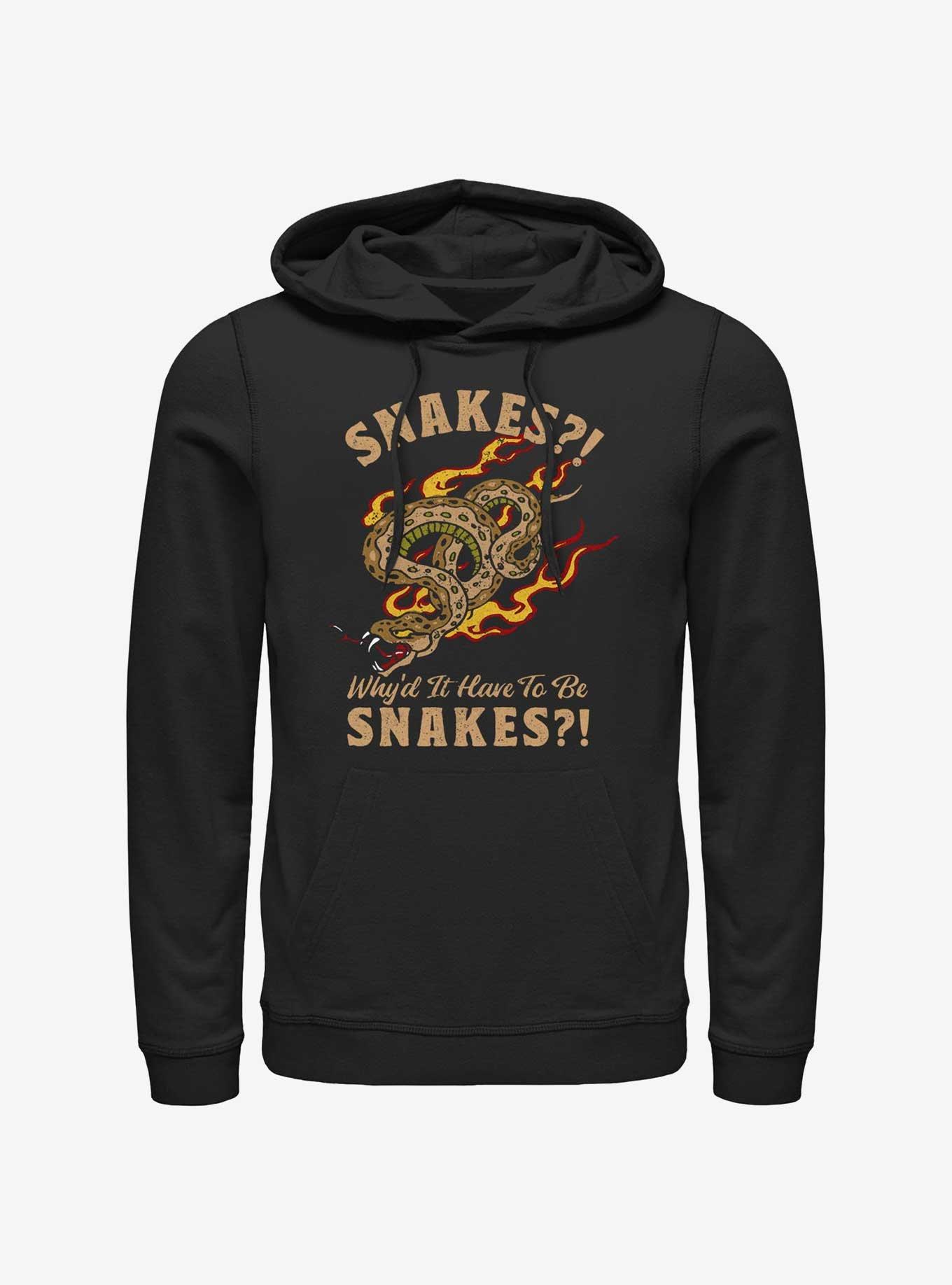 Indiana Jones Why'd It Have To Be Snakes Hoodie, BLACK, hi-res