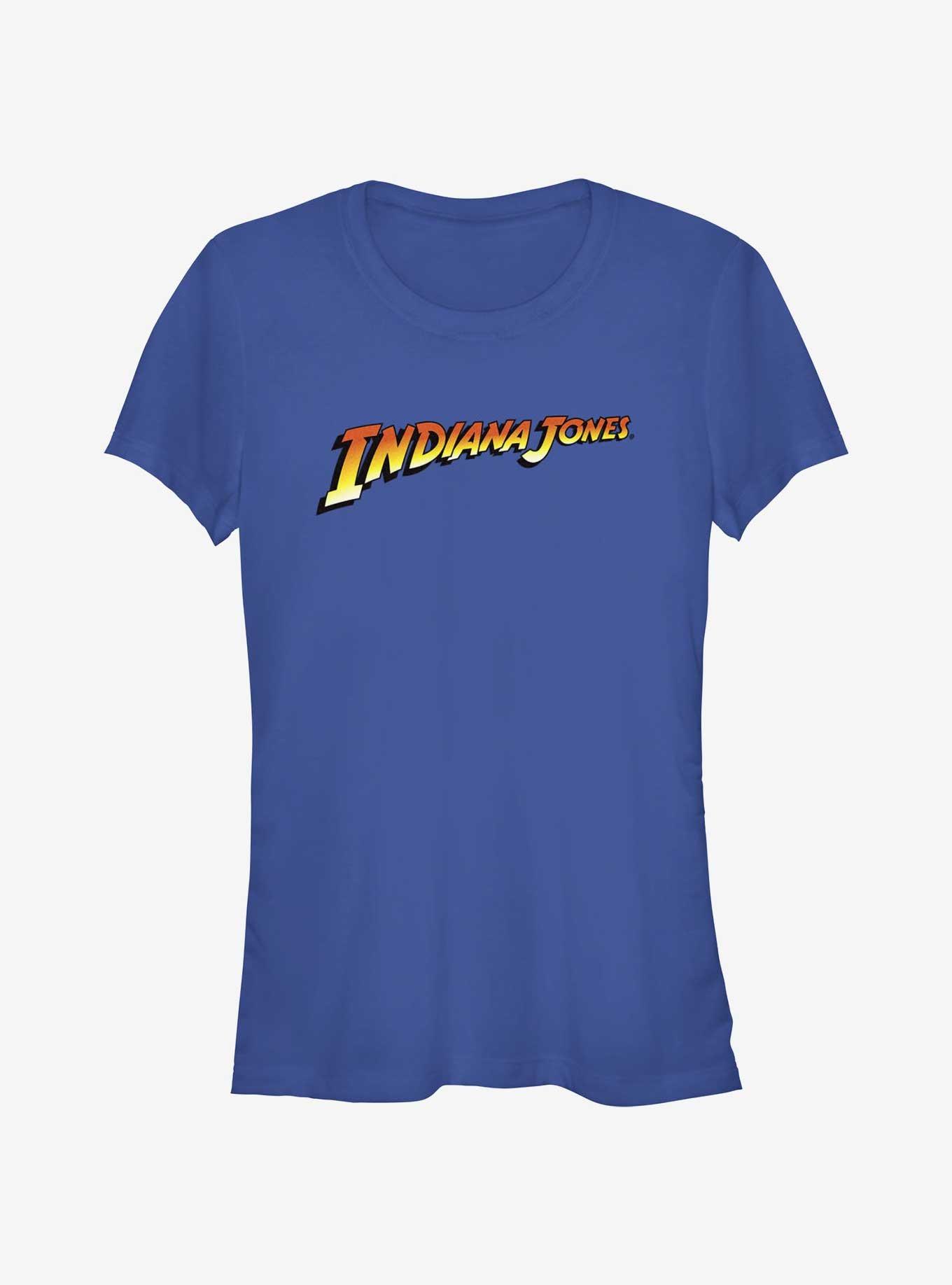 Indiana Jones Basic Logo Girls T-Shirt, ROYAL, hi-res