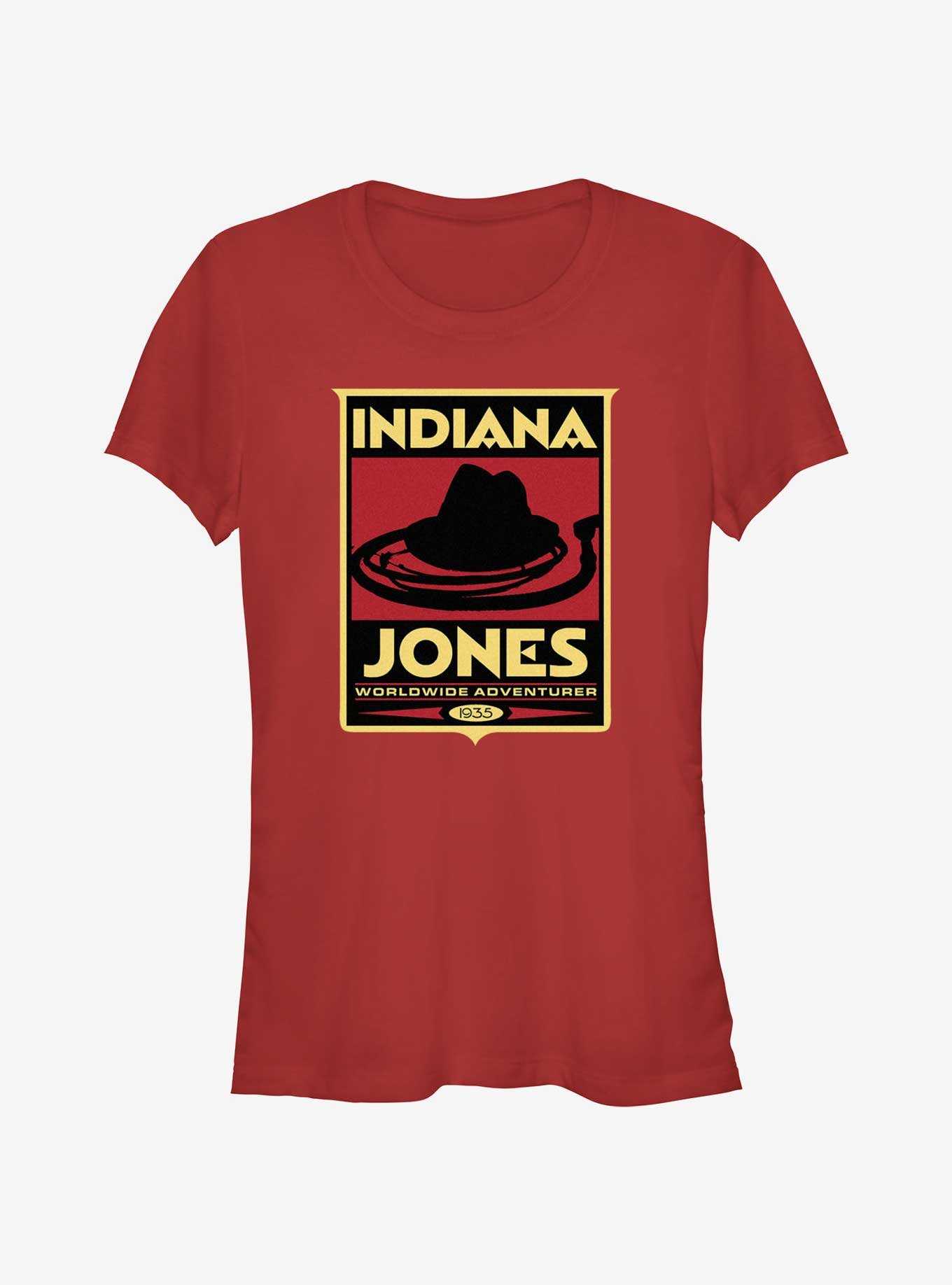 Indiana Jones Hat & Whip Poster Girls T-Shirt, , hi-res