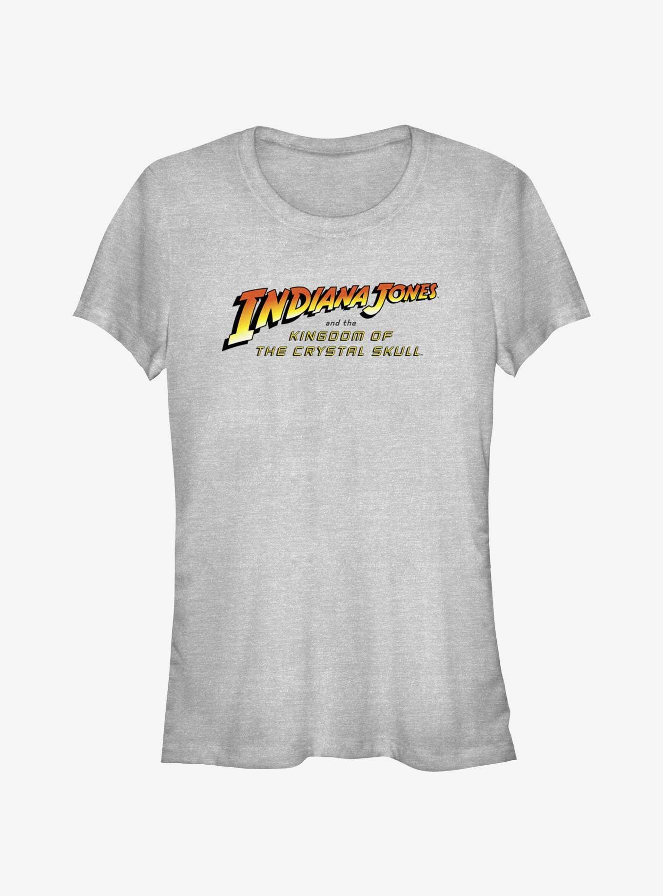 Indiana Jones and the Kingdom of the Crystal Skull Logo Girls T-Shirt, ATH HTR, hi-res