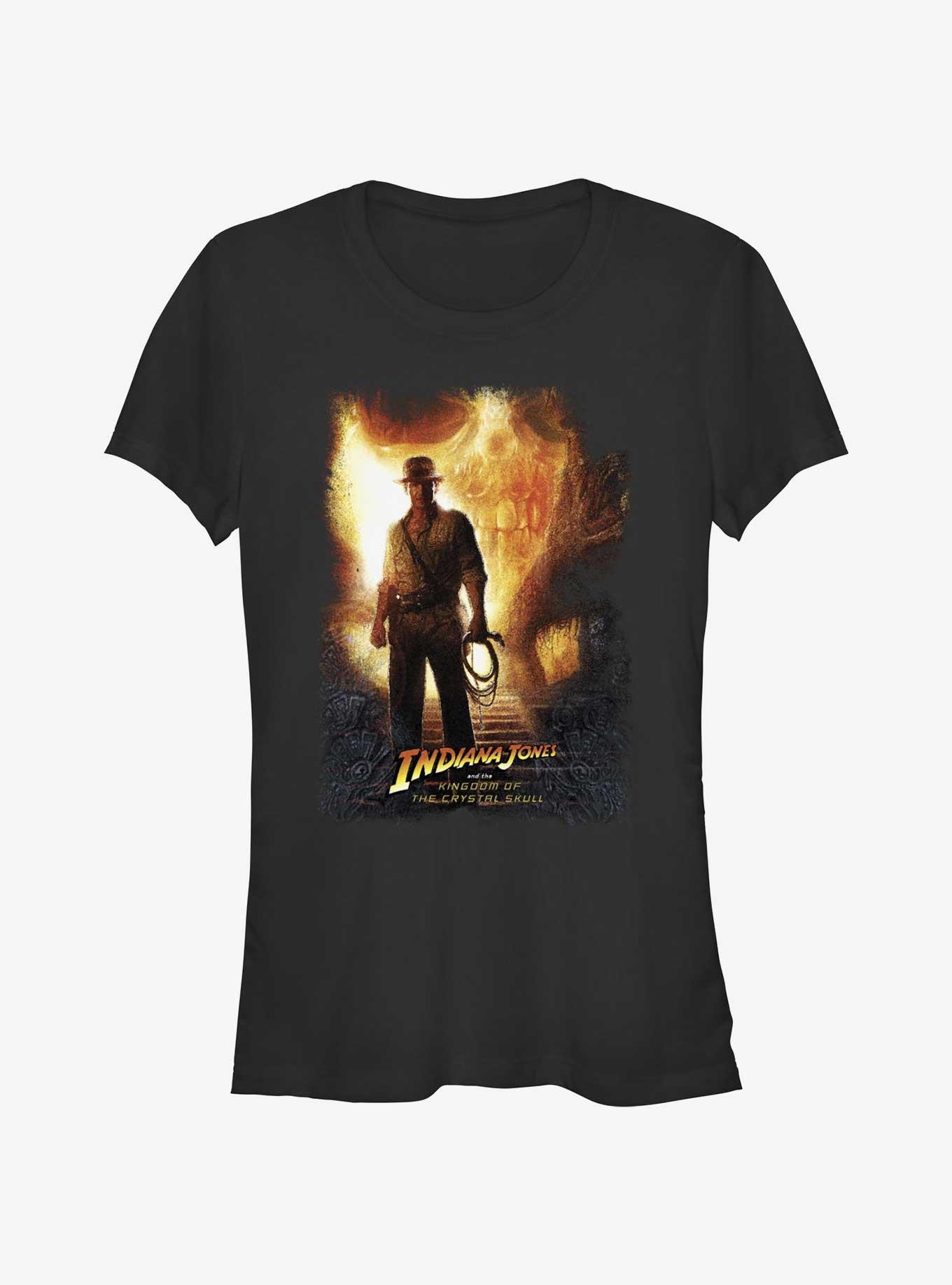 Indiana Jones and the Kingdom of the Crystal Skull Poster Girls T-Shirt, BLACK, hi-res