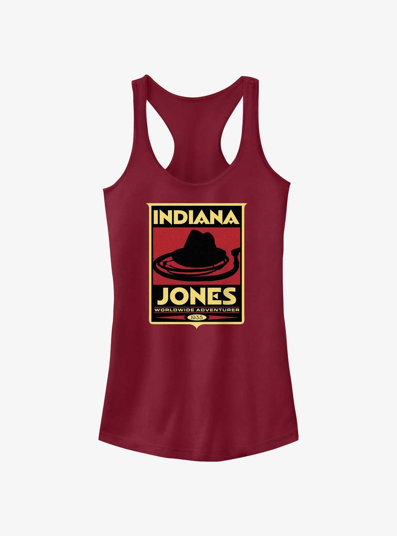 Indiana Jones Hat & Whip Poster Girls Tank, , hi-res