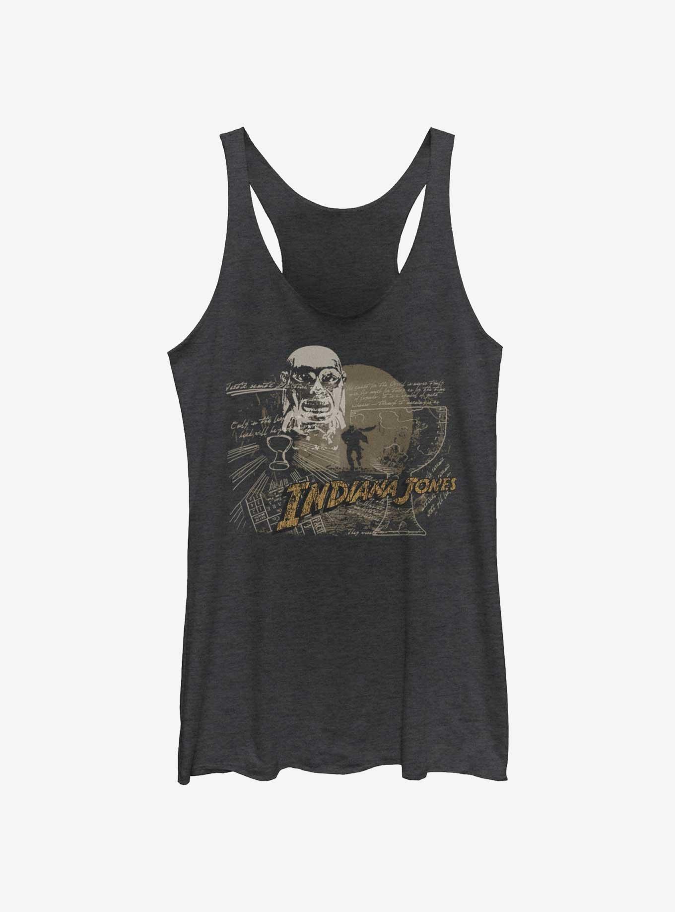 Indiana Jones Treausre Run Girls Tank, BLK HTR, hi-res