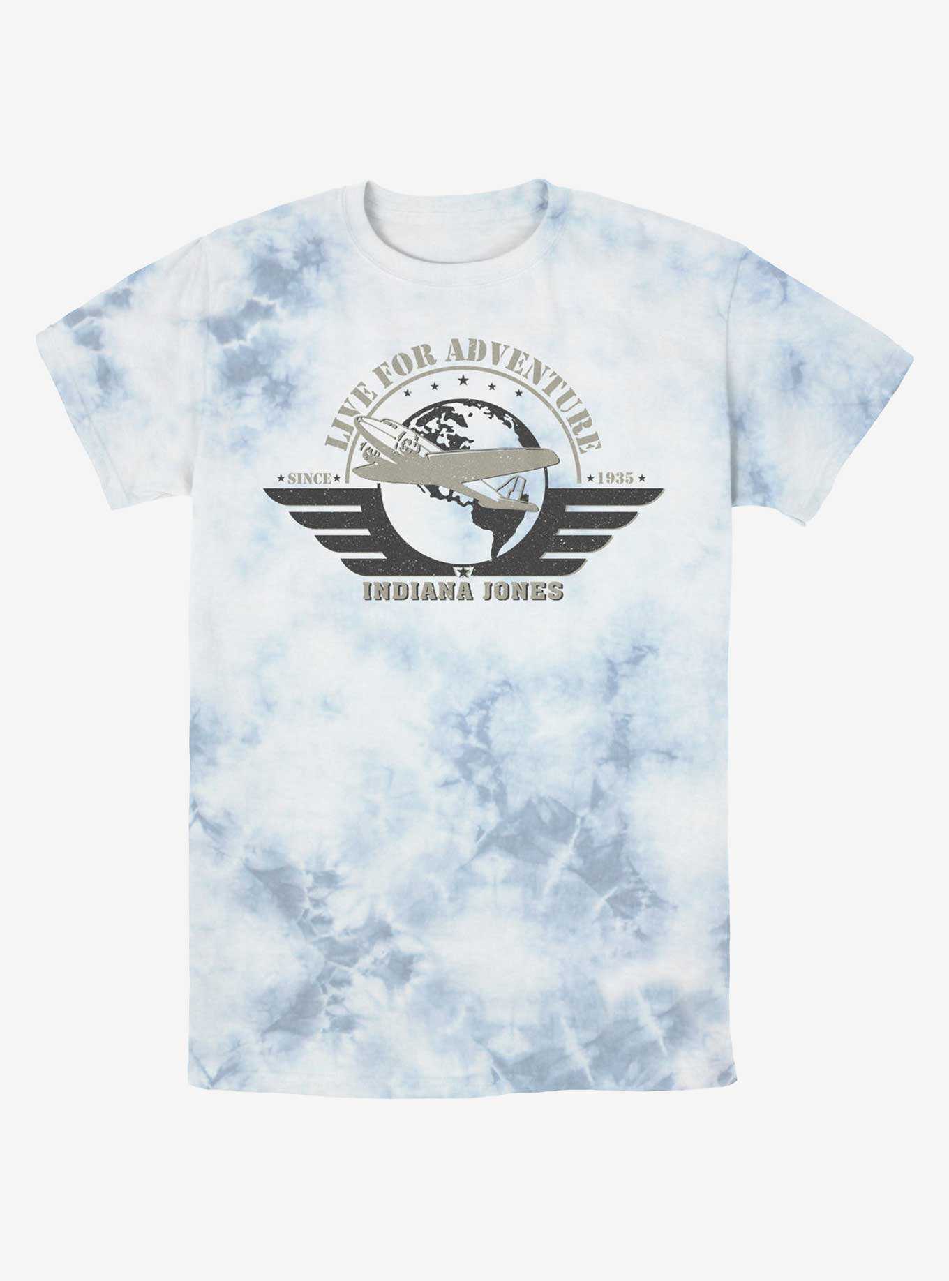 Indiana Jones Aviation Badge Tie-Dye T-Shirt, , hi-res