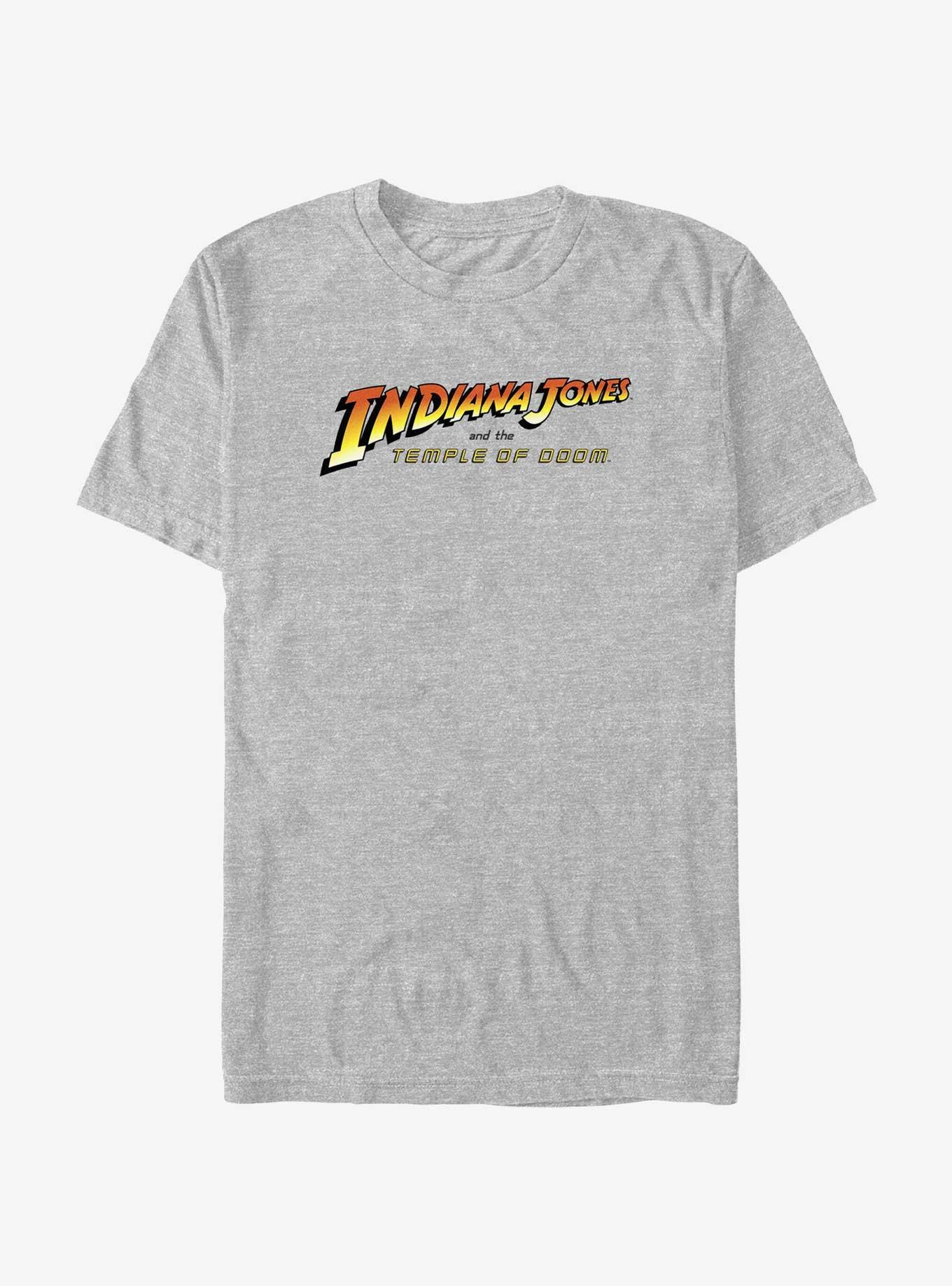 Indiana Jones and the Temple of Doom Logo T-Shirt, ATH HTR, hi-res