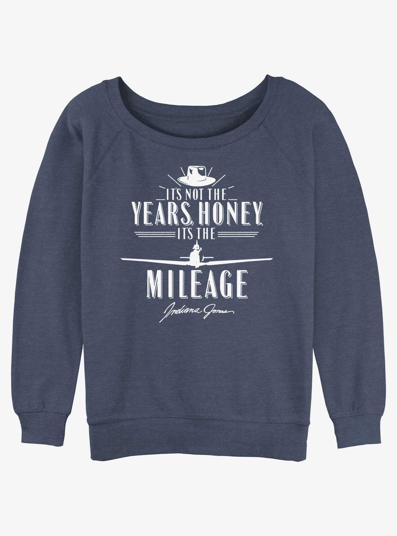 Indiana Jones It's The Mileage Girls Slouchy Sweatshirt, , hi-res