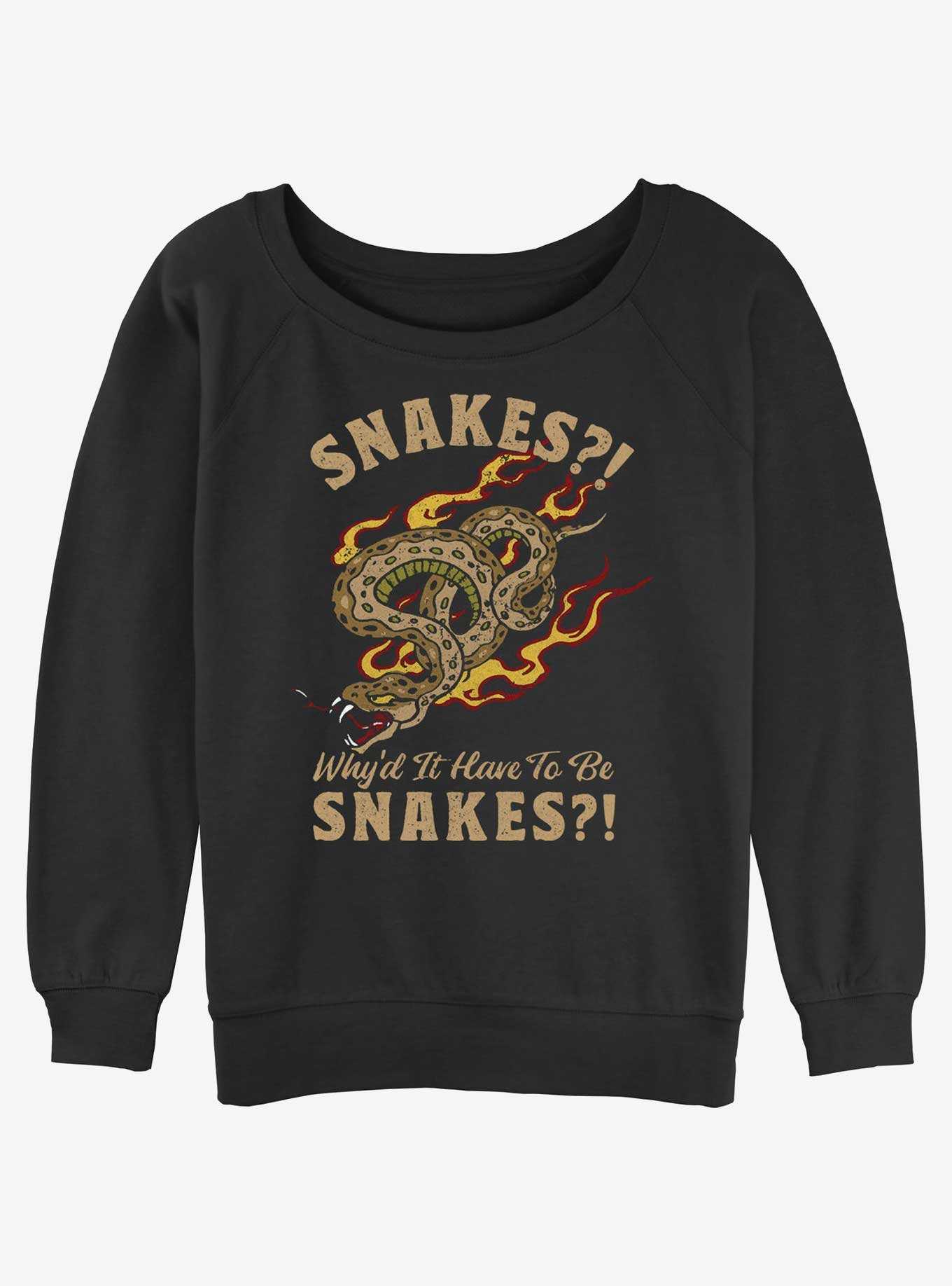 Indiana Jones Why'd It Have To Be Snakes Girls Slouchy Sweatshirt, , hi-res