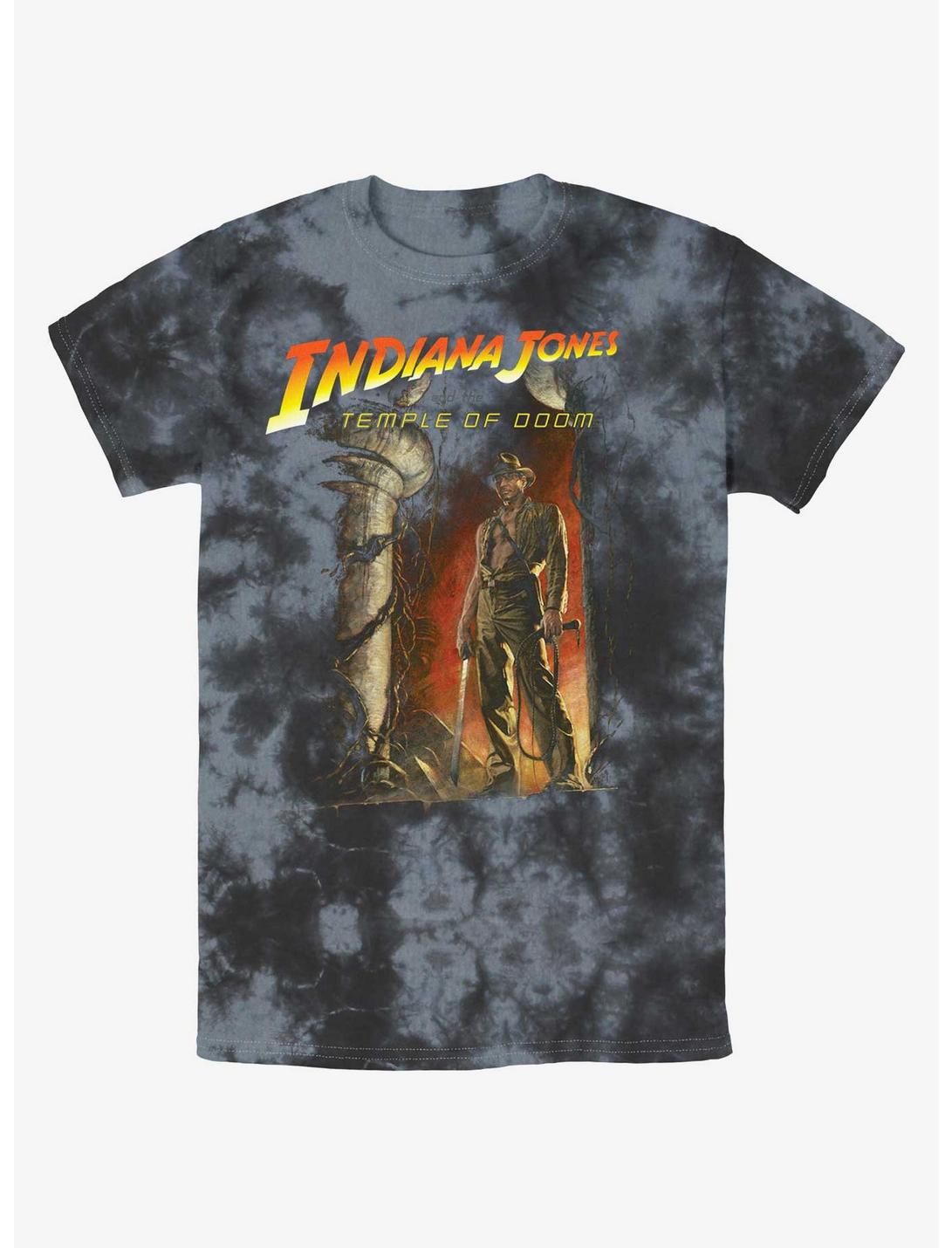 Indiana Jones and the Temple of Doom Poster Tie-Dye T-Shirt, BLKCHAR, hi-res