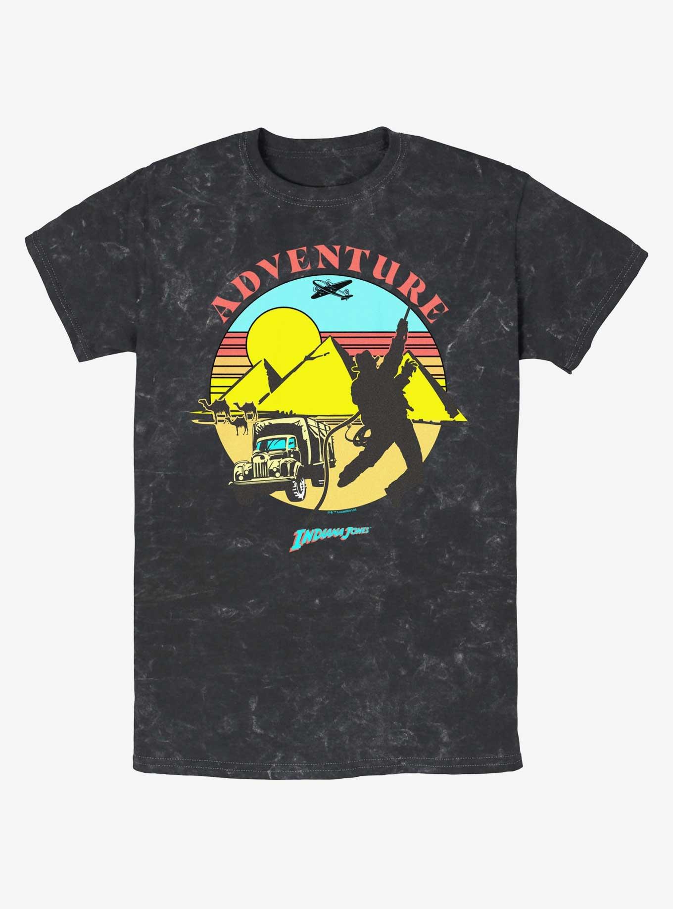 Indiana Jones The Desert Chase Adventure Mineral Wash T-Shirt BoxLunch Web Exclusive, , hi-res