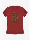Indiana Jones Flaming Snakes Womens T-Shirt, RED, hi-res