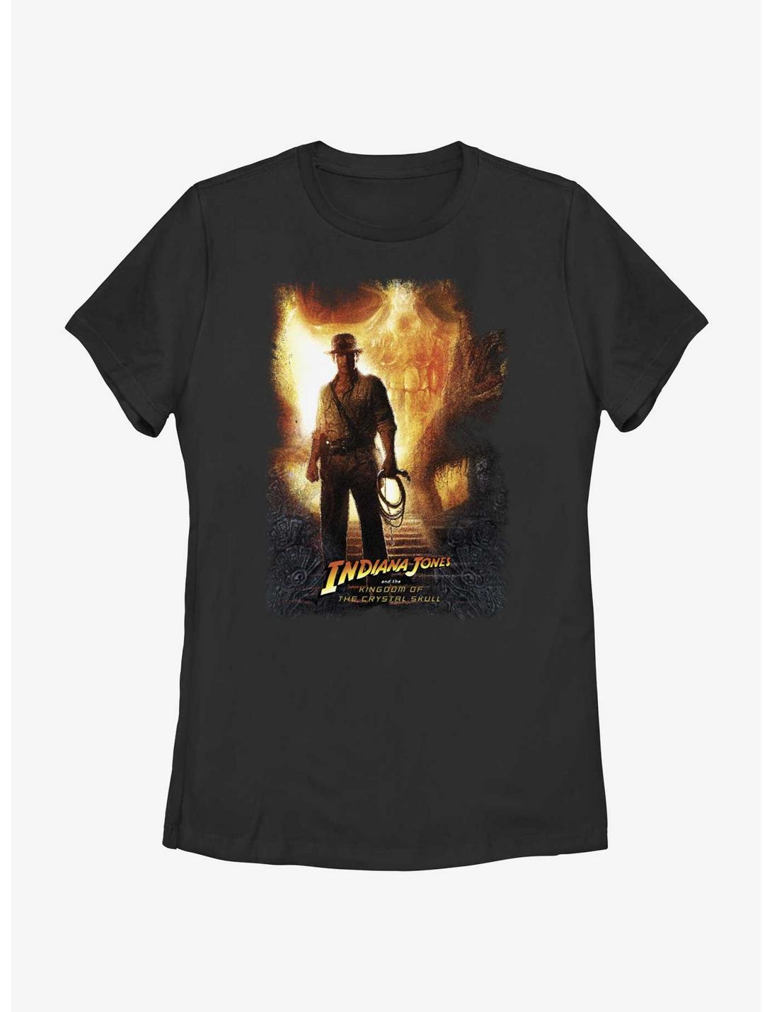 Indiana Jones and the Kingdom of the Crystal Skull Poster Womens T-Shirt, BLACK, hi-res