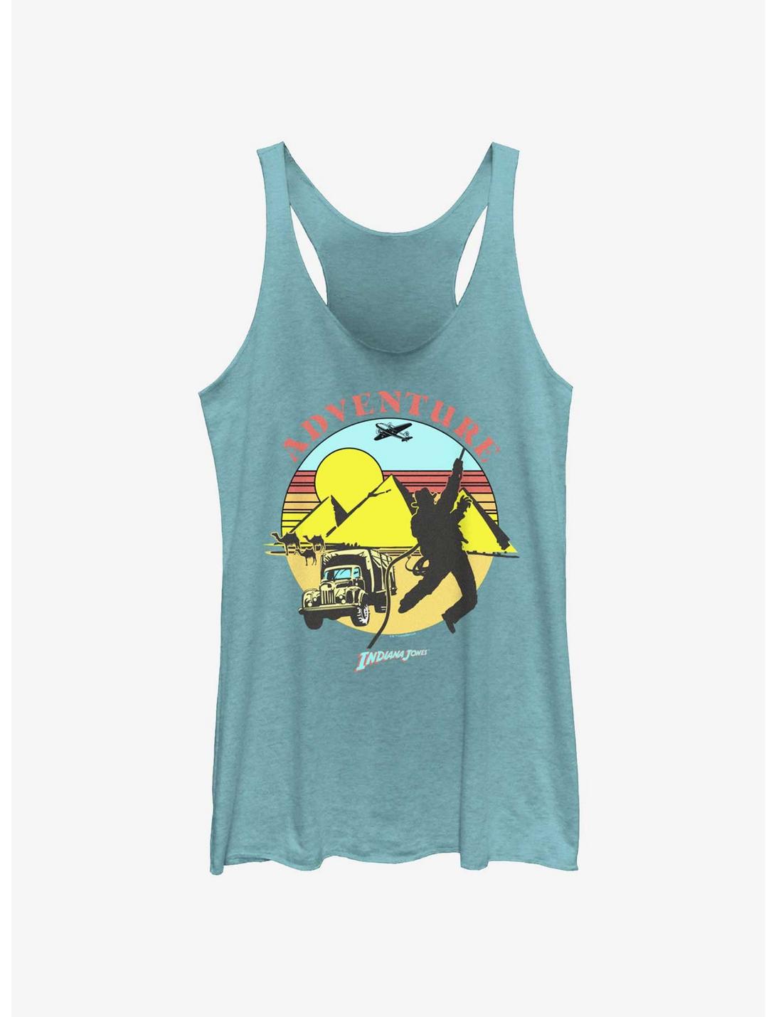 Indiana Jones The Desert Chase Adventure Womens Tank Top BoxLunch Web Exclusive, TAHI BLUE, hi-res