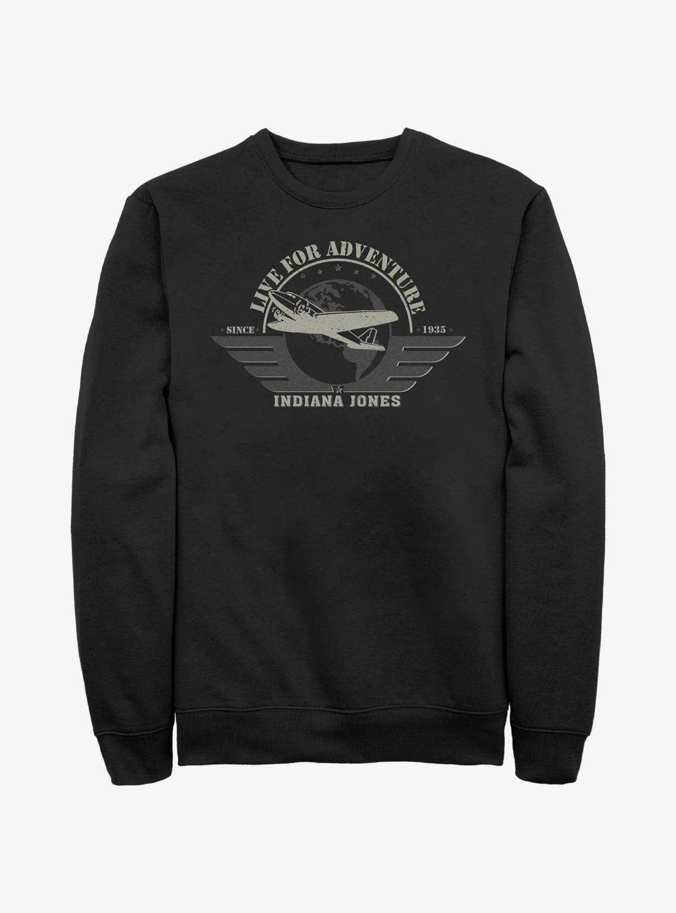 Indiana Jones Aviation Badge Sweatshirt, BLACK, hi-res