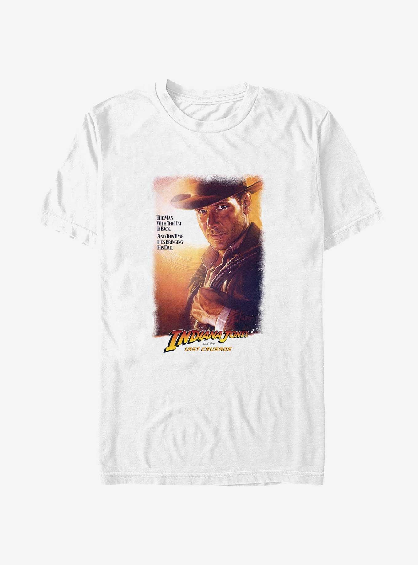Indiana Jones and the Last Crusade The Man With The Hat T-Shirt, WHITE, hi-res