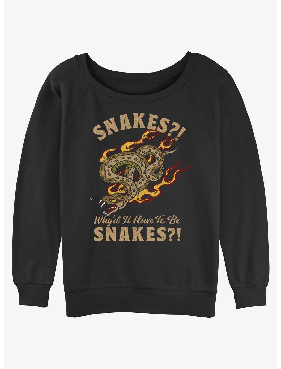 Indiana Jones Why'd It Have To Be Snakes Womens Slouchy Sweatshirt, , hi-res