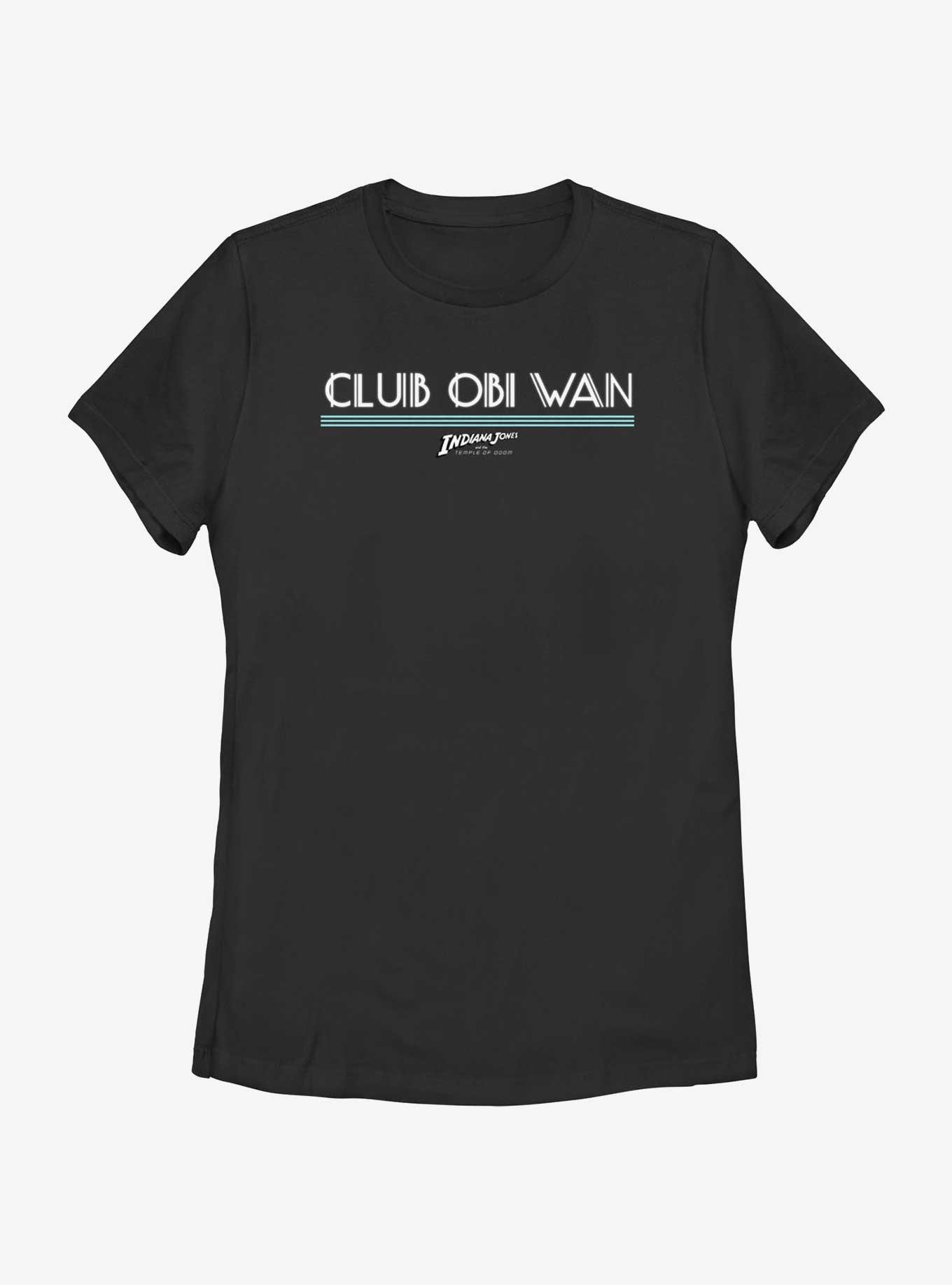 Indiana Jones Club Obi Wan Womens T-Shirt, BLACK, hi-res