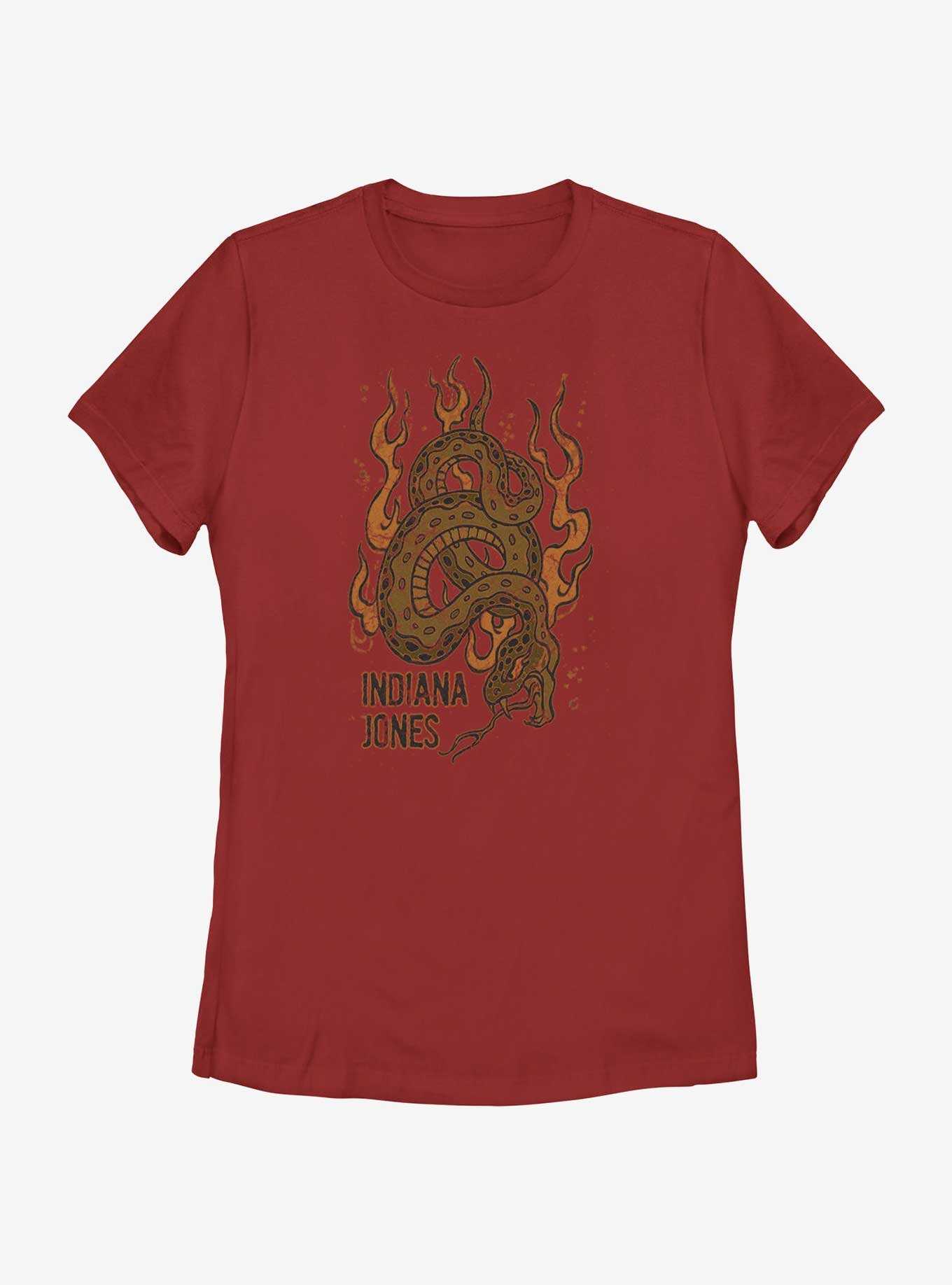 Indiana Jones Flaming Snakes Womens T-Shirt, , hi-res