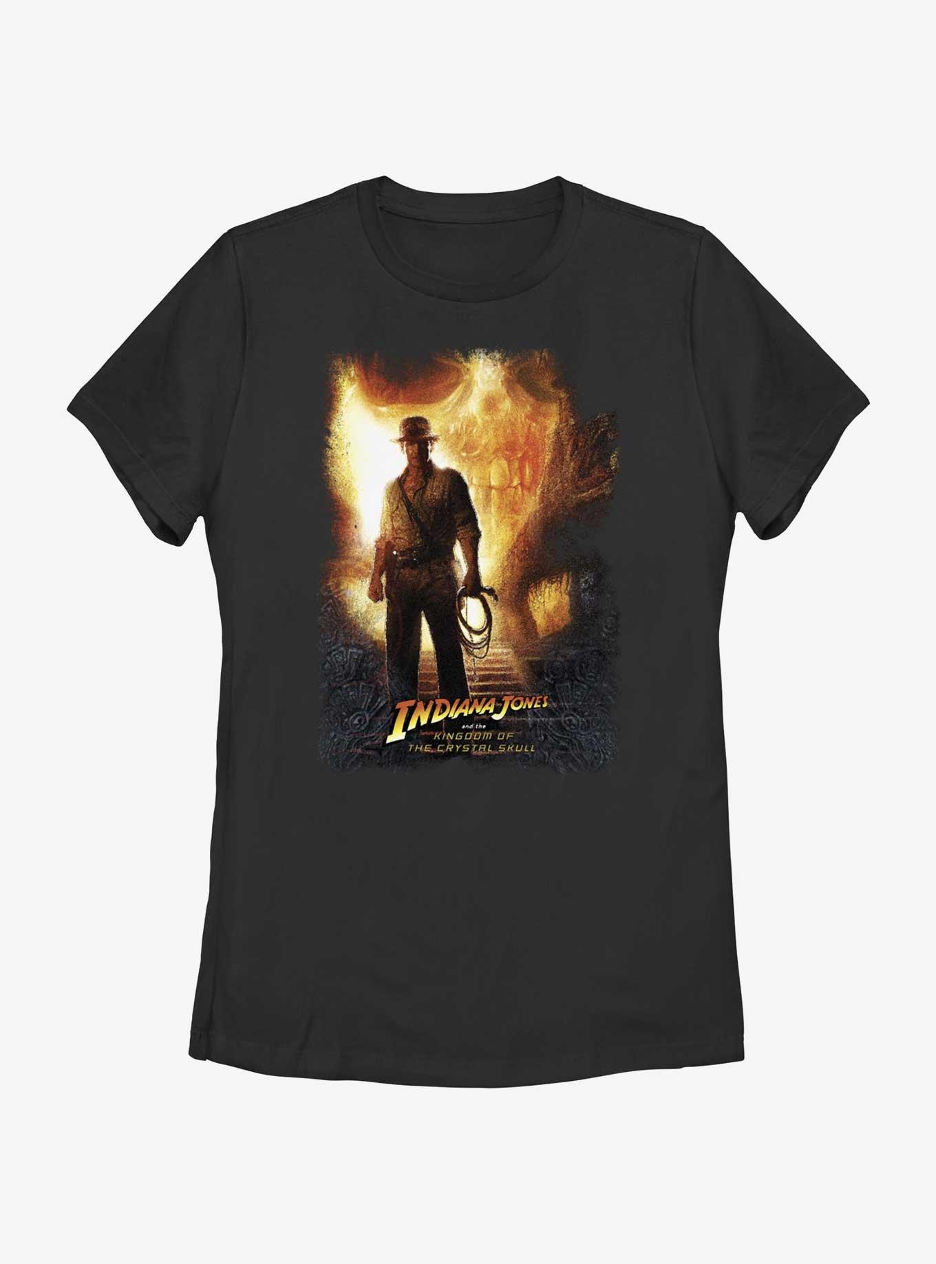 Indiana Jones and the Kingdom of the Crystal Skull Poster Womens T-Shirt, BLACK, hi-res