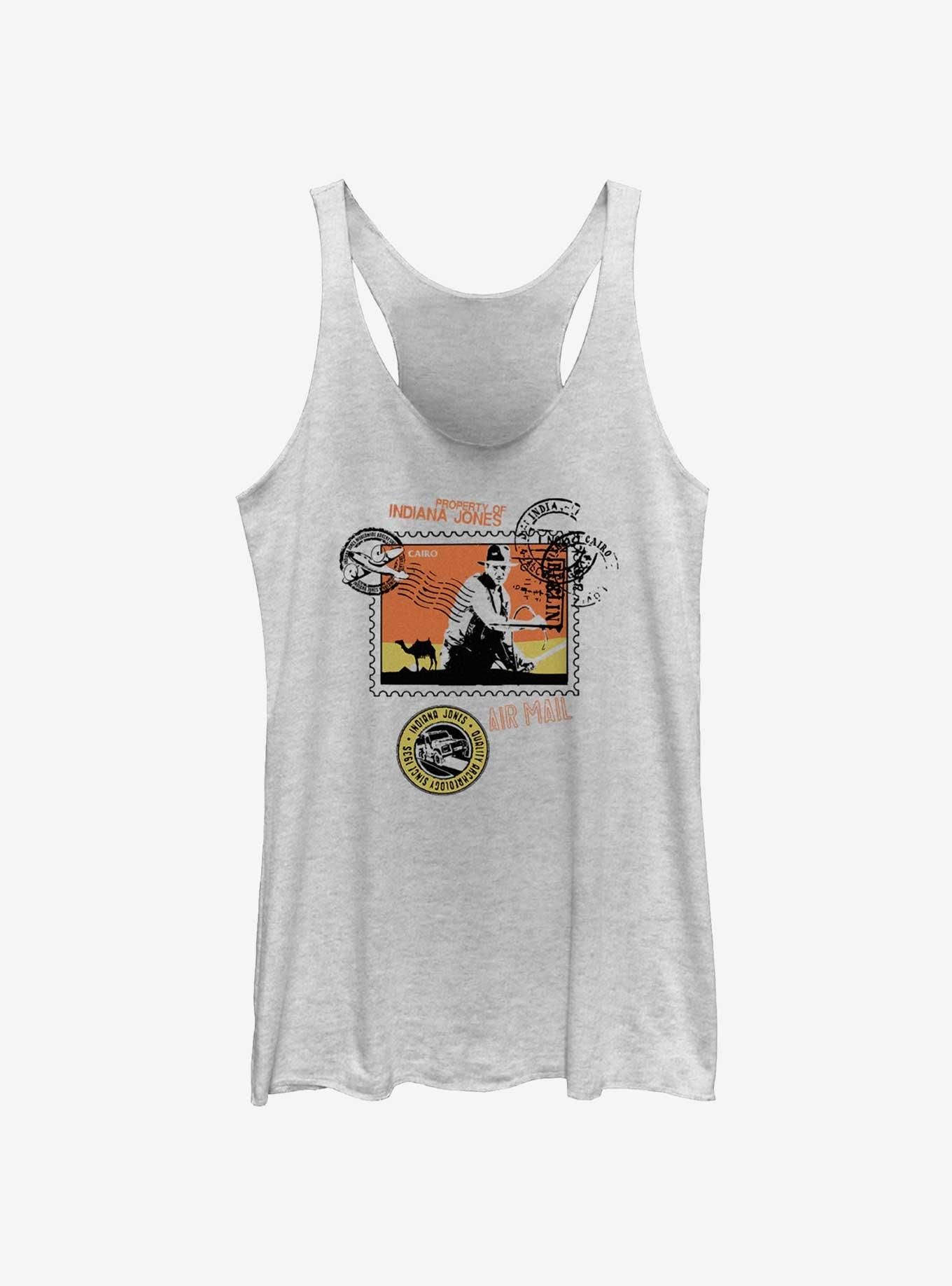 Indiana Jones Postcard Stamp Womens Tank Top, , hi-res