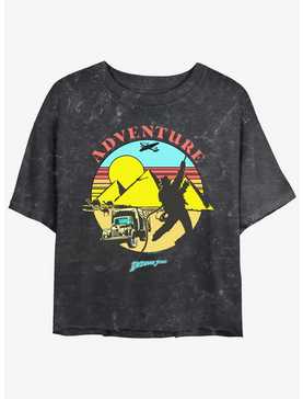 Indiana Jones The Desert Chase Adventure Mineral Wash Womens Crop T-Shirt Her Universe Web Exclusive, , hi-res