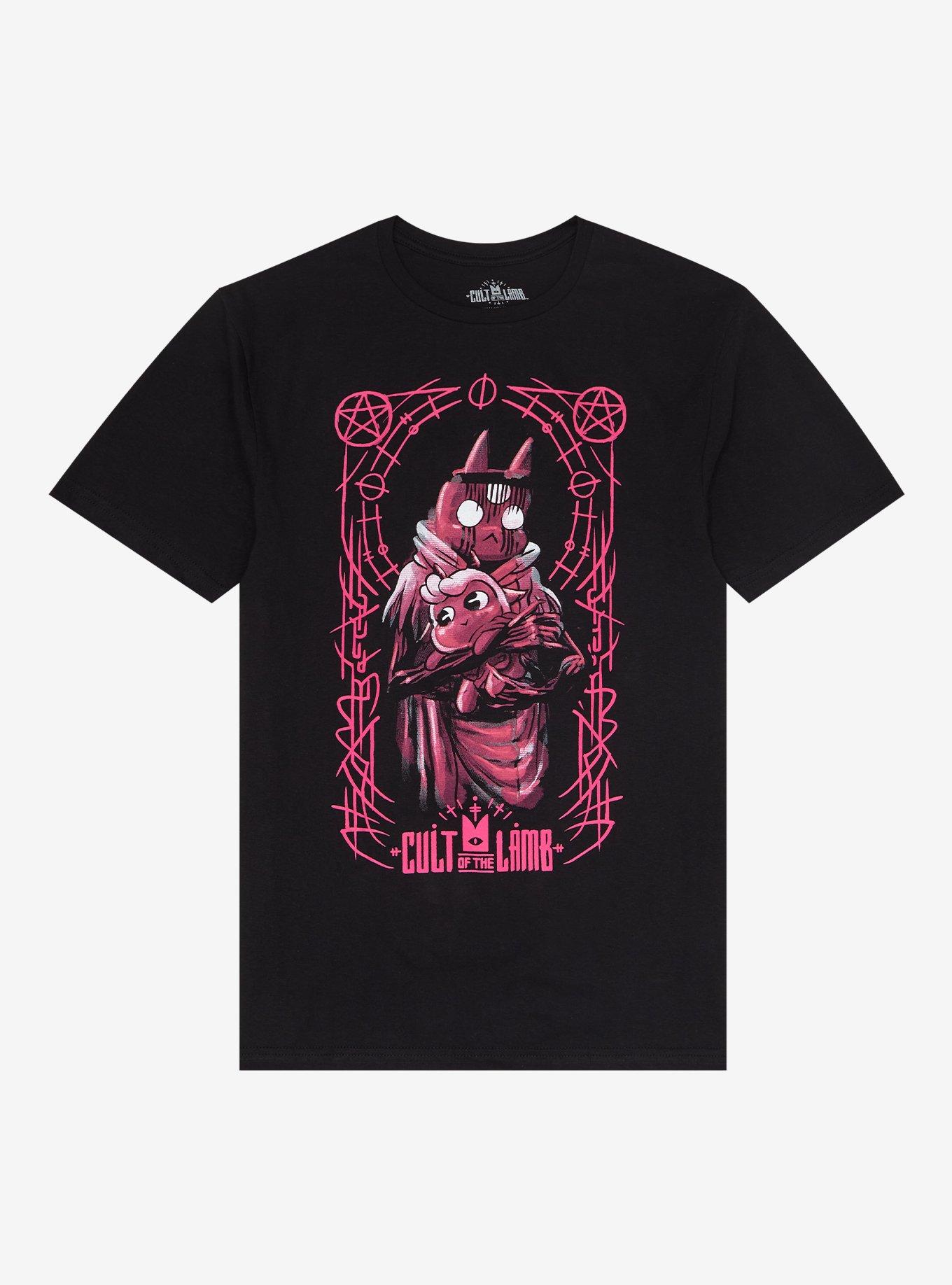 Cult Of The Lamb Unholy Embrace T-Shirt, BLACK, hi-res