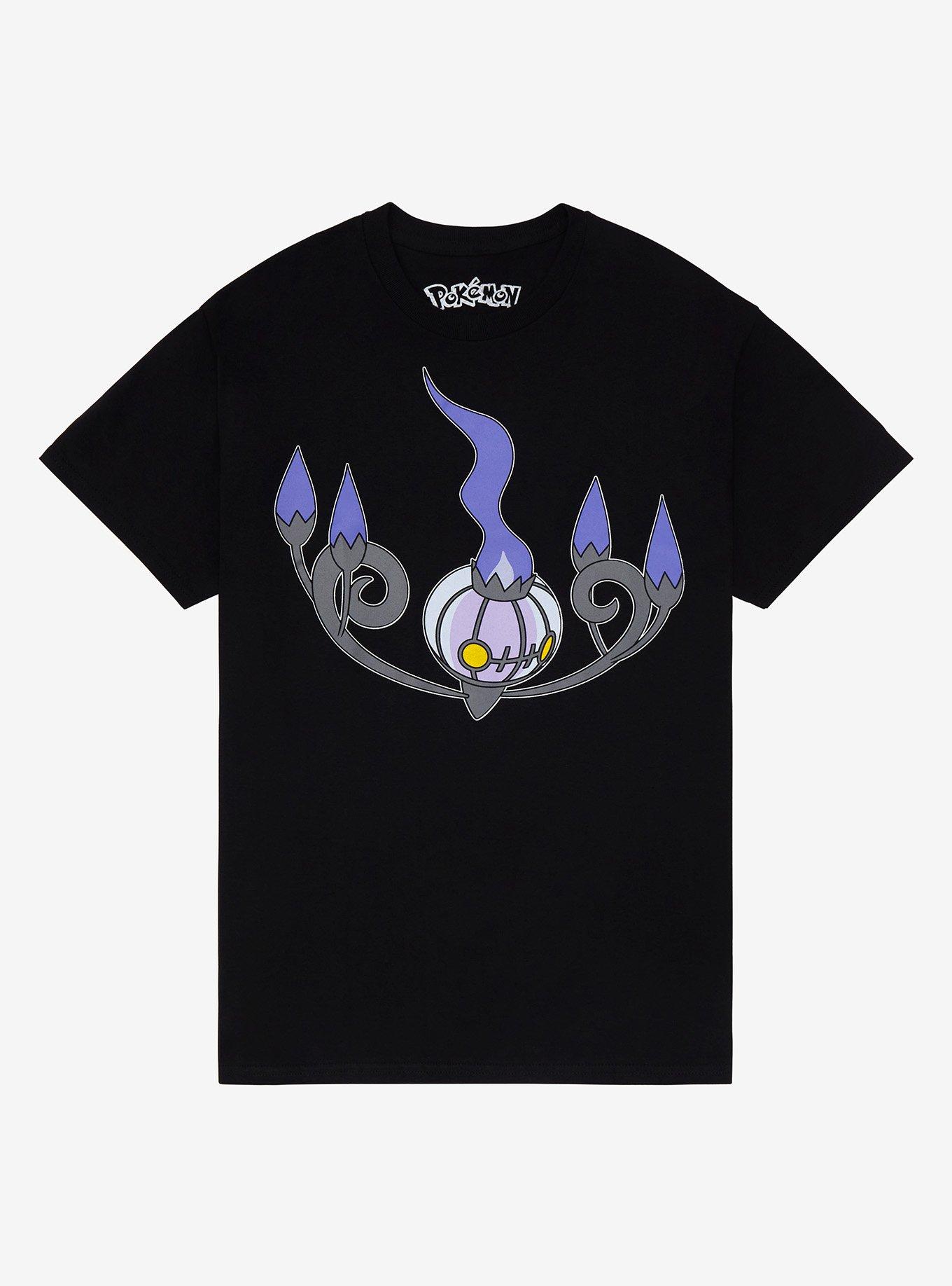 Pokemon Chandelure Jumbo Print T-Shirt, BLACK, hi-res