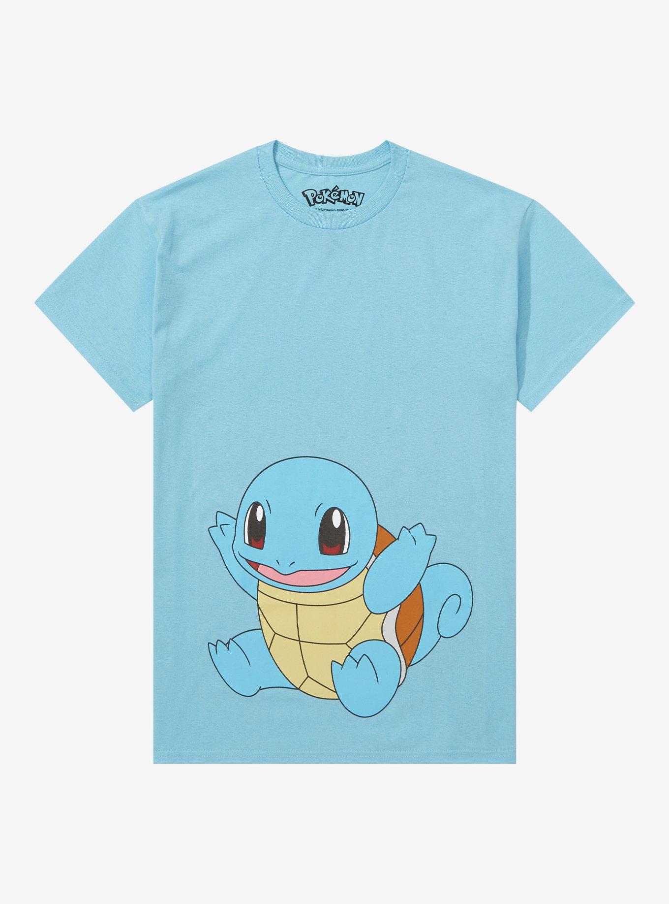 Pokémon Squirtle Uomo T-Shirt Nero XL 100% Cotone Regular