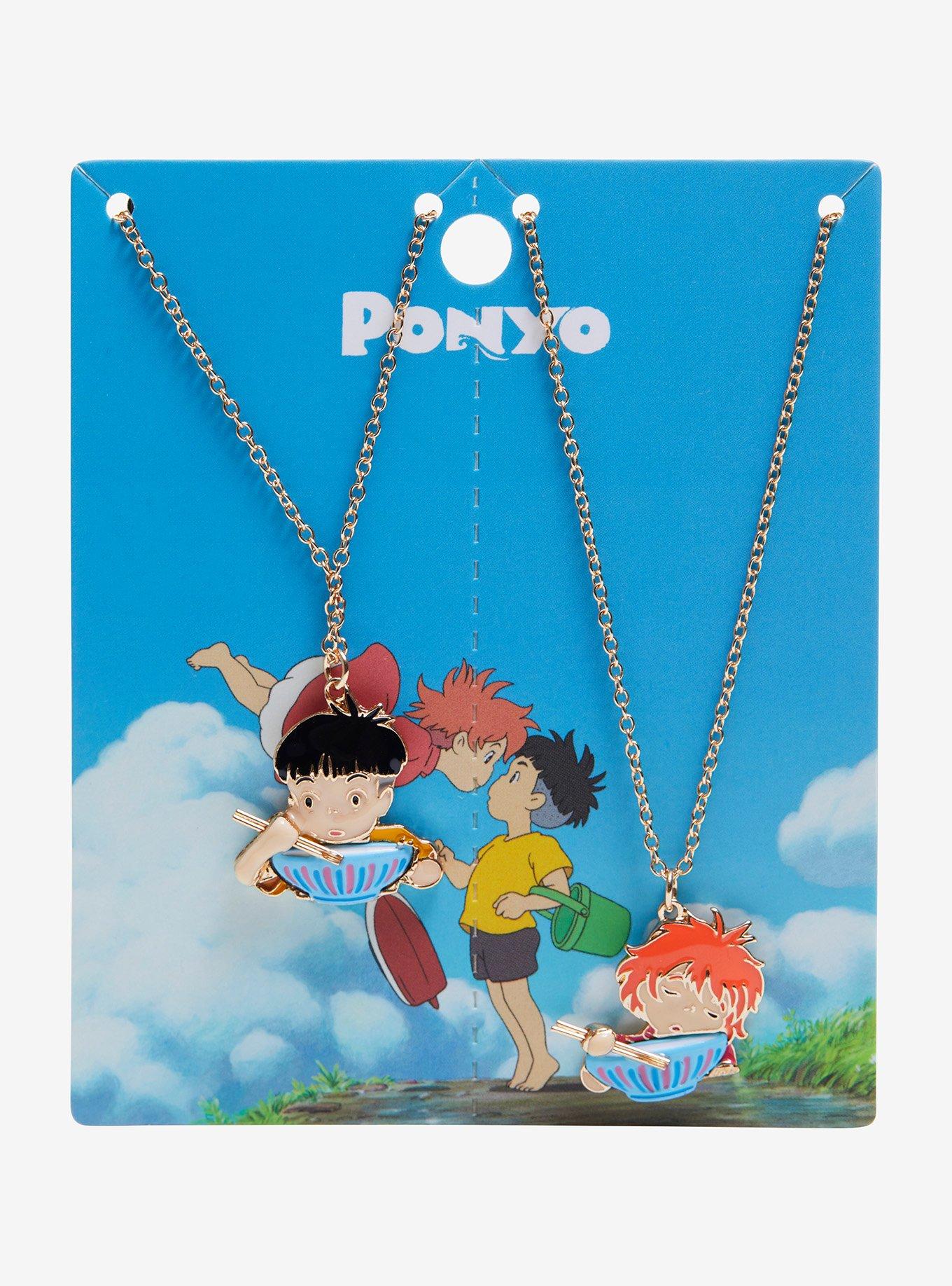 Studio Ghibli Ponyo Sosuke & Ponyo Ramen Best Friend Necklace Set, , hi-res