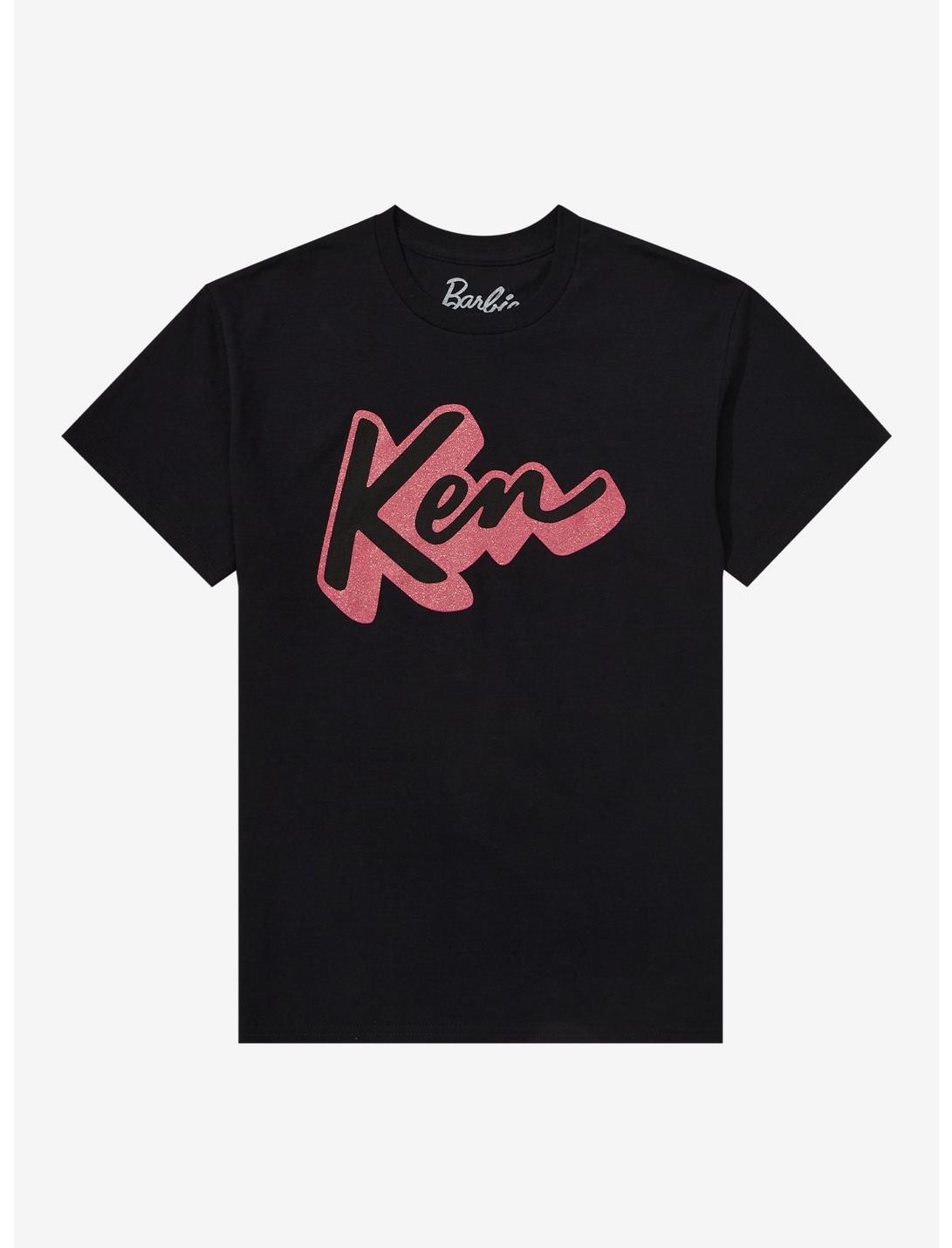 Barbie Ken Glitter Name T-Shirt, BLACK, hi-res