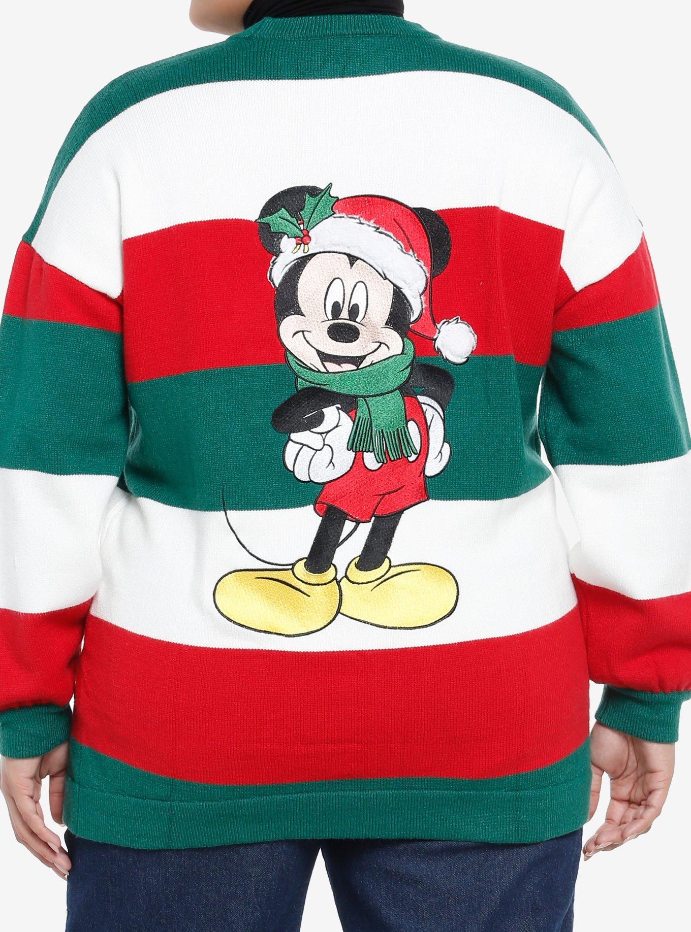 Her Universe Disney Mickey Mouse Holiday Cardigan Plus Size, FESTIVE - MULTI, hi-res