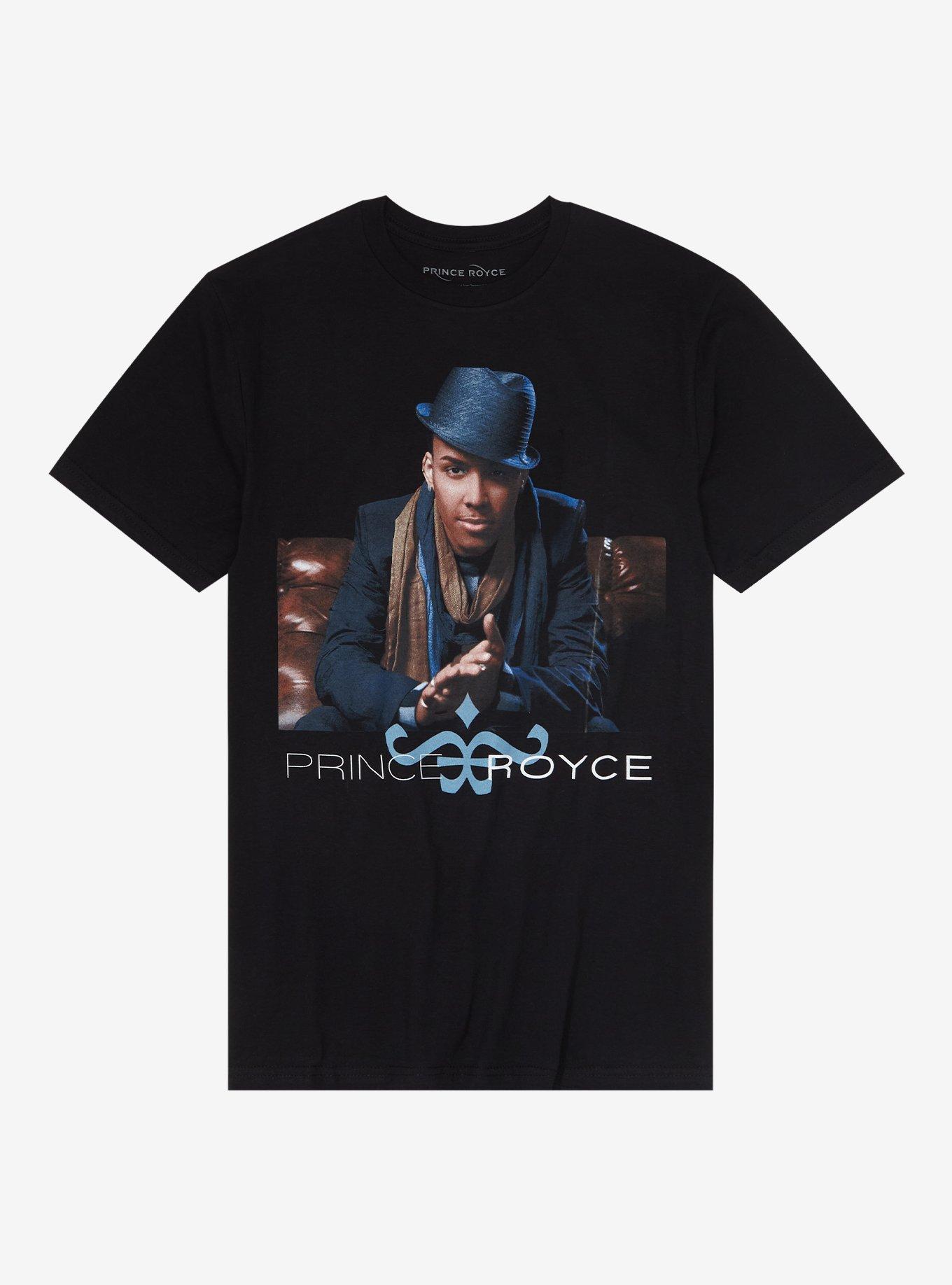 Prince Royce Debut Album Cover Boyfriend Fit Girls T-Shirt, BLACK, hi-res