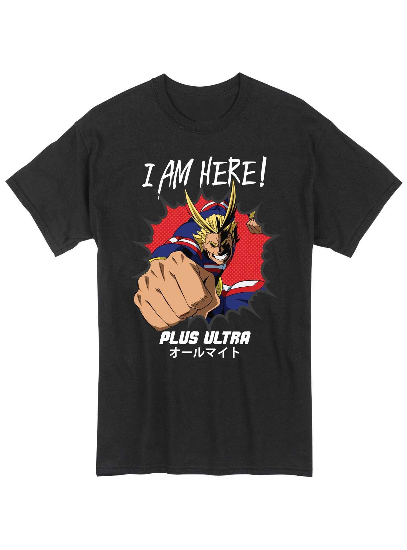 My Hero Academia All Might I Am Here T-Shirt, BLACK, hi-res