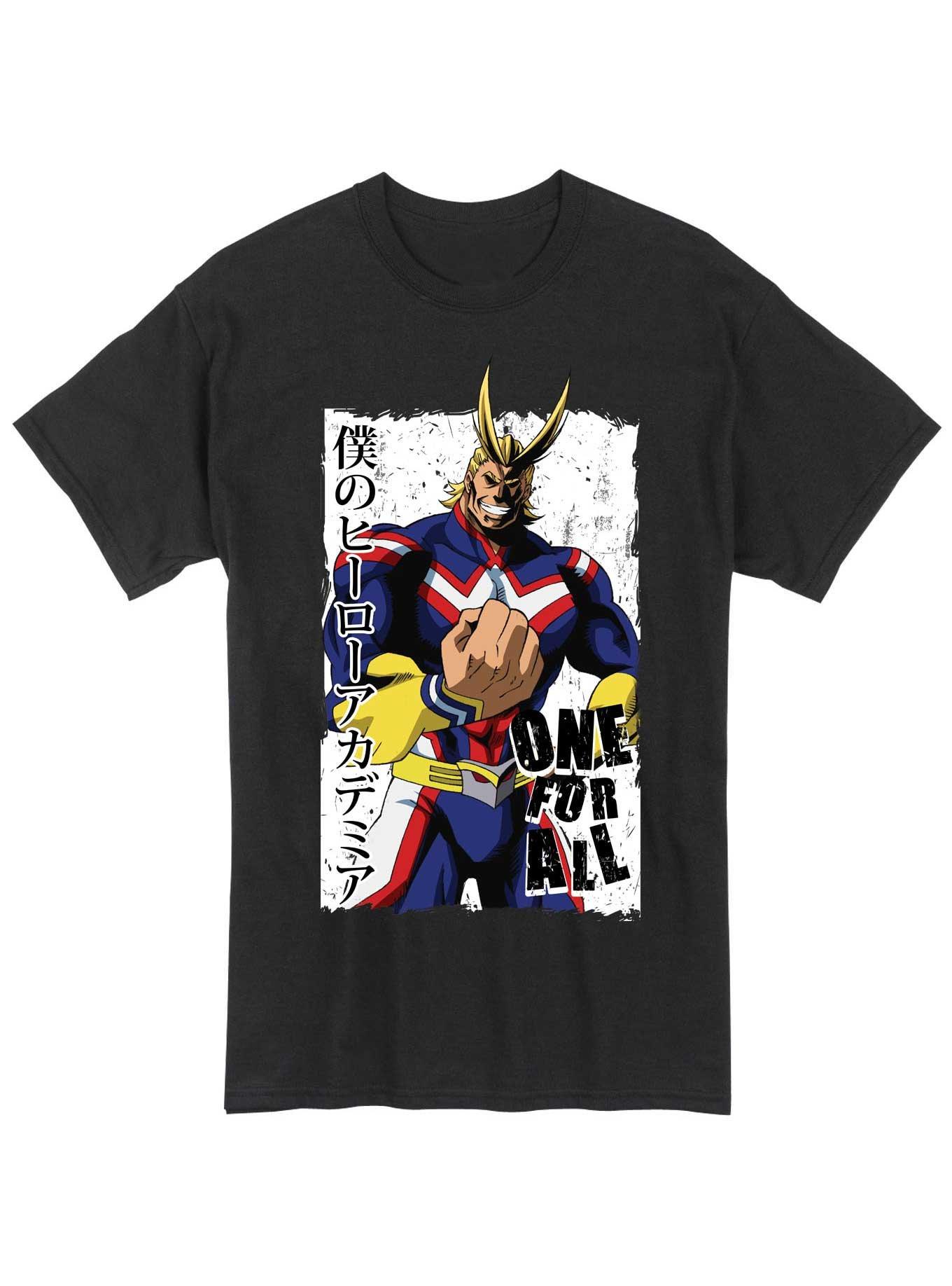 My Hero Academia All Might One For All T-Shirt, BLACK, hi-res