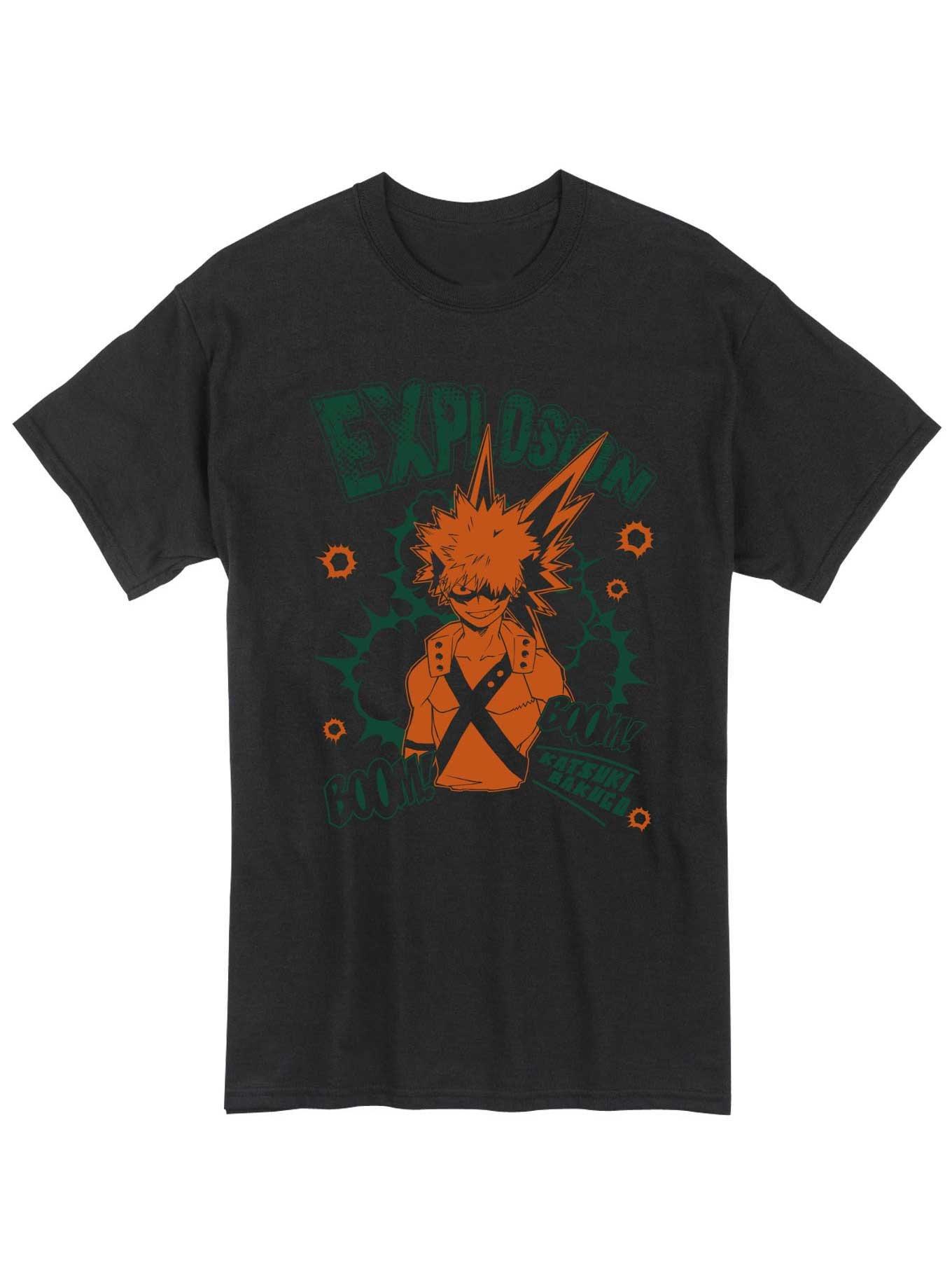 My Hero Academia Bakugo Explosion T-Shirt, BLACK, hi-res