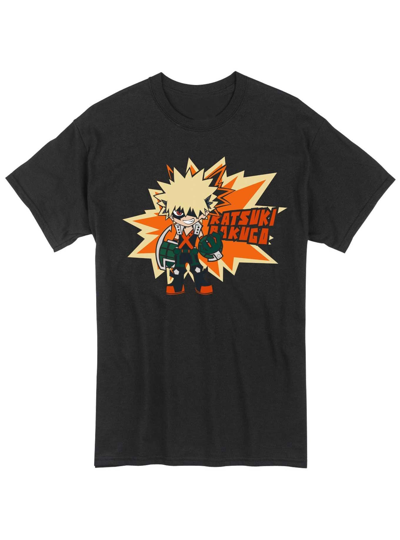 My Hero Academia Katsuki Bakugo Chibi T-Shirt, BLACK, hi-res