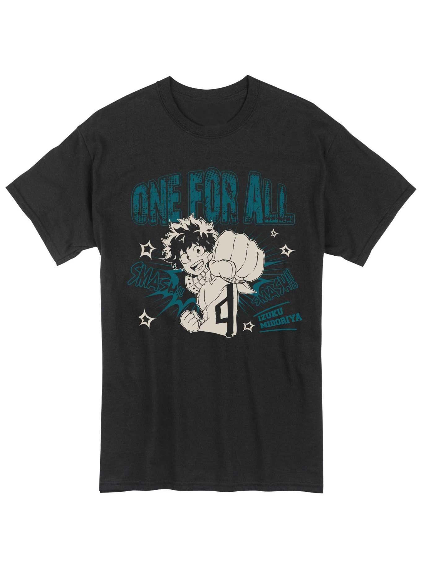 My Hero Academia One For All Midoriya T-Shirt, BLACK, hi-res