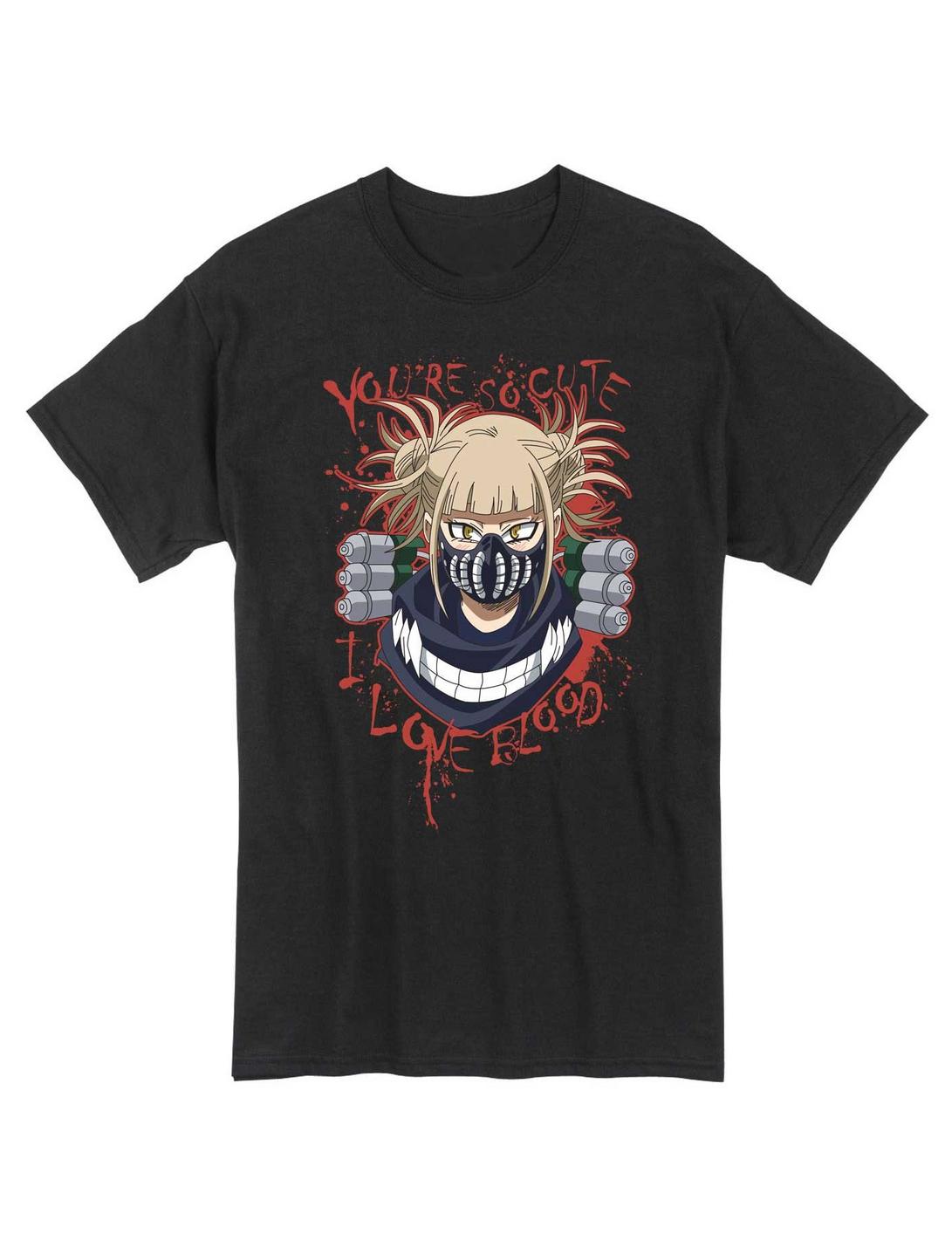My Hero Academia Toga Cute Loves Blood T-Shirt, BLACK, hi-res