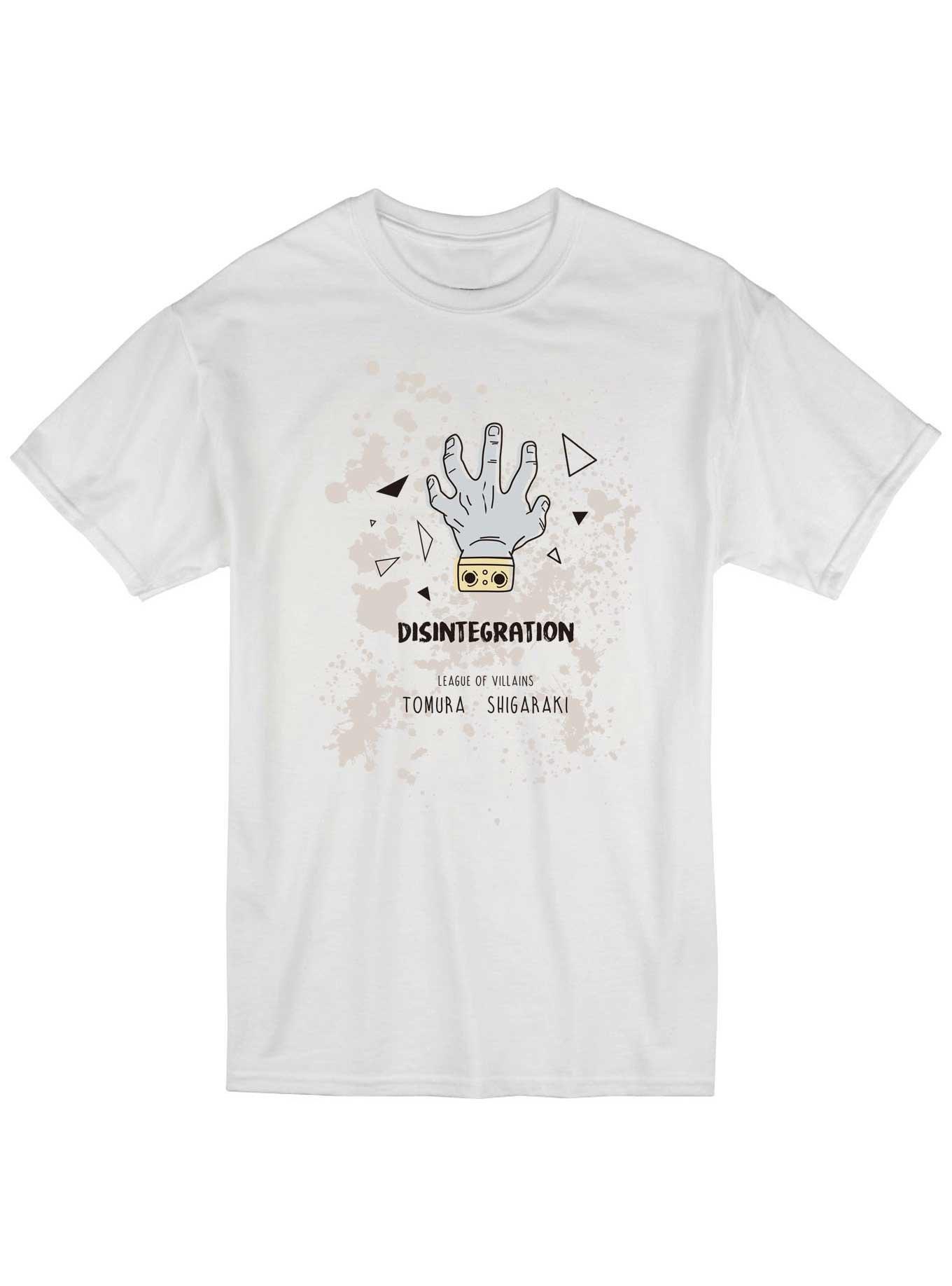 My Hero Academia Tomura Shigaraki Disintergration T-Shirt, WHITE, hi-res